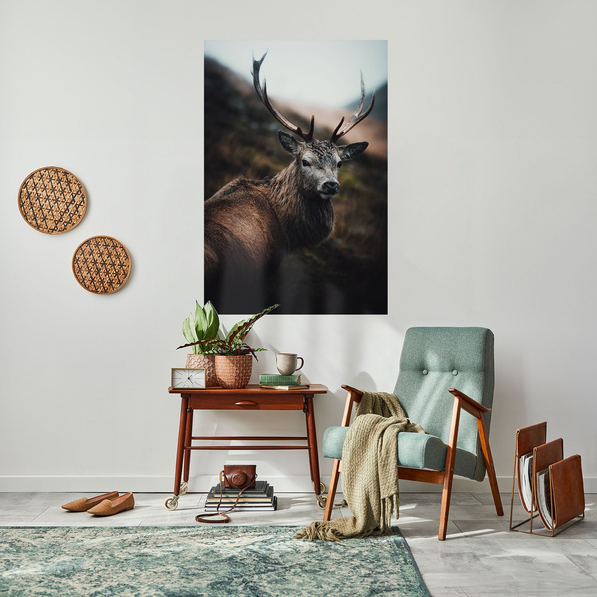 Affiche verticale autocollante « ÉLÉGANT GARDIEN DE LA NATURE SAUVAGE »