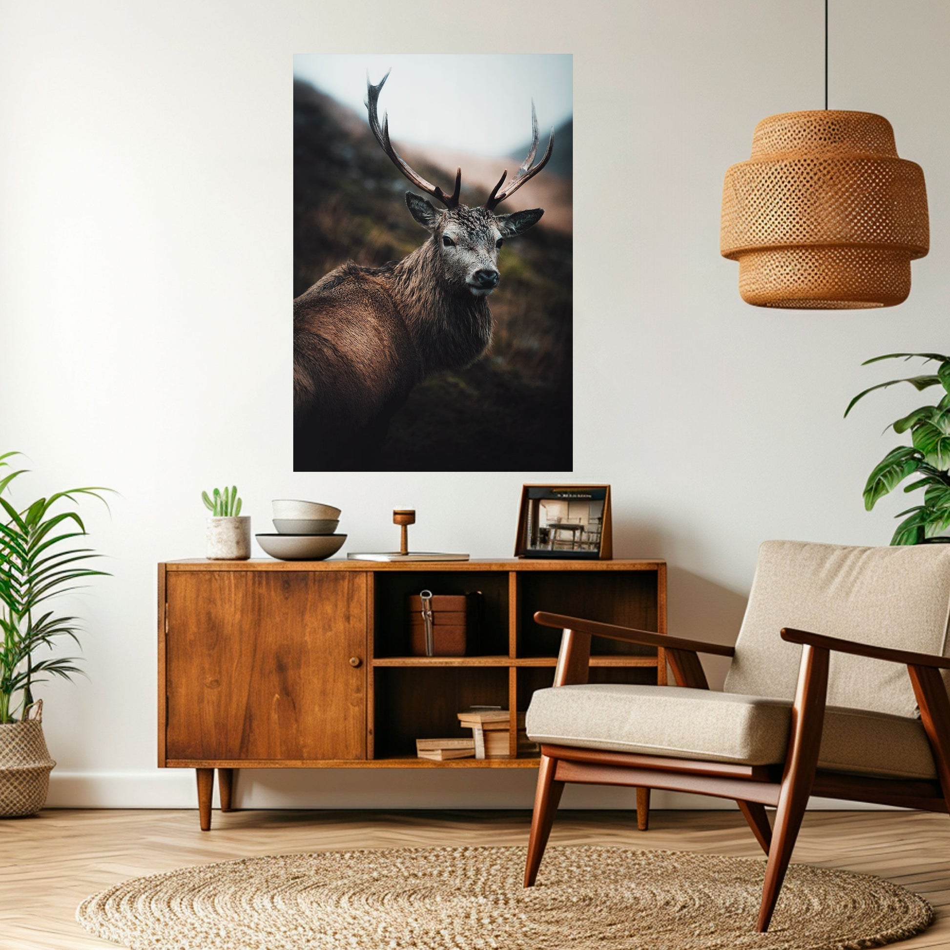 Affiche verticale autocollante « ÉLÉGANT GARDIEN DE LA NATURE SAUVAGE »