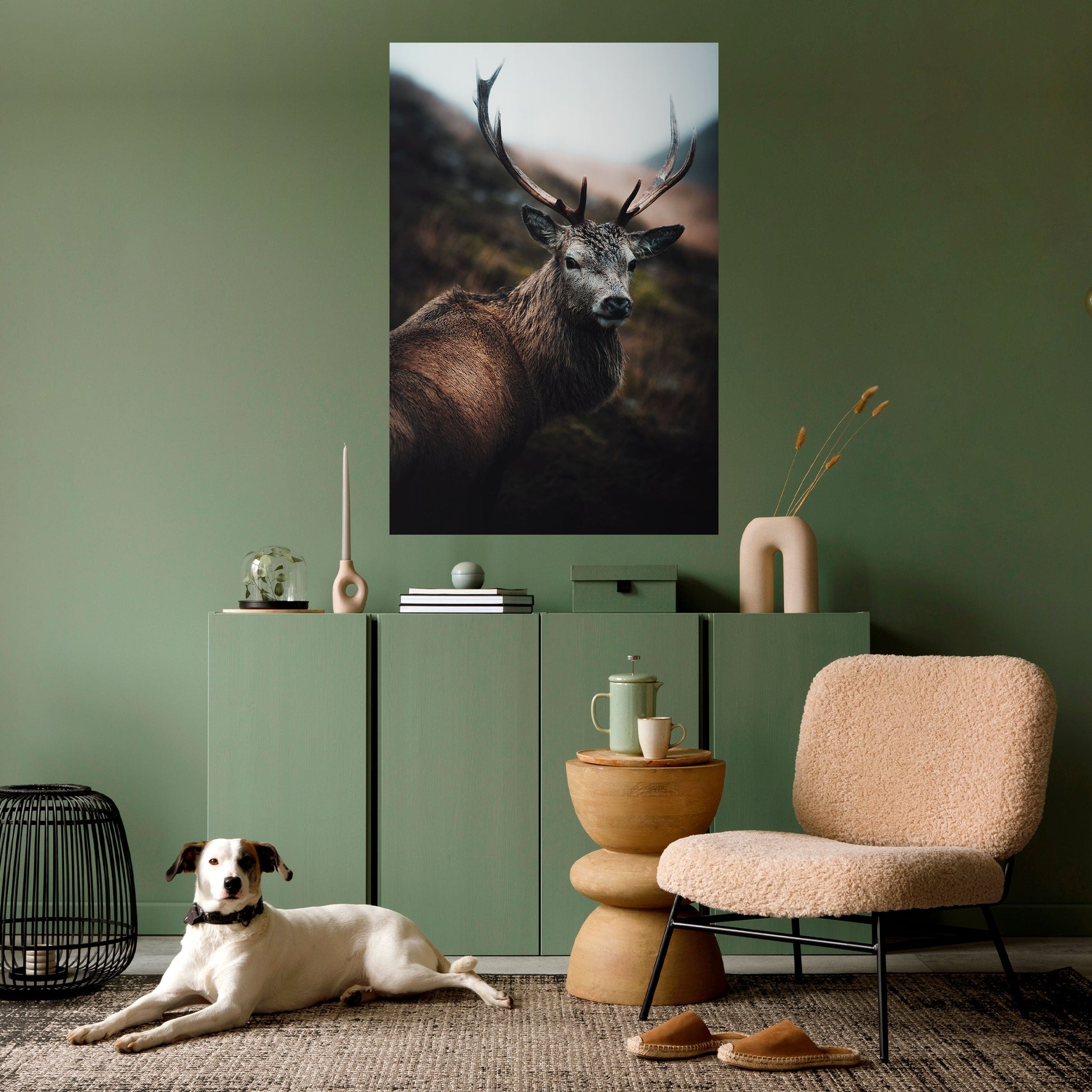 Affiche verticale autocollante « ÉLÉGANT GARDIEN DE LA NATURE SAUVAGE »