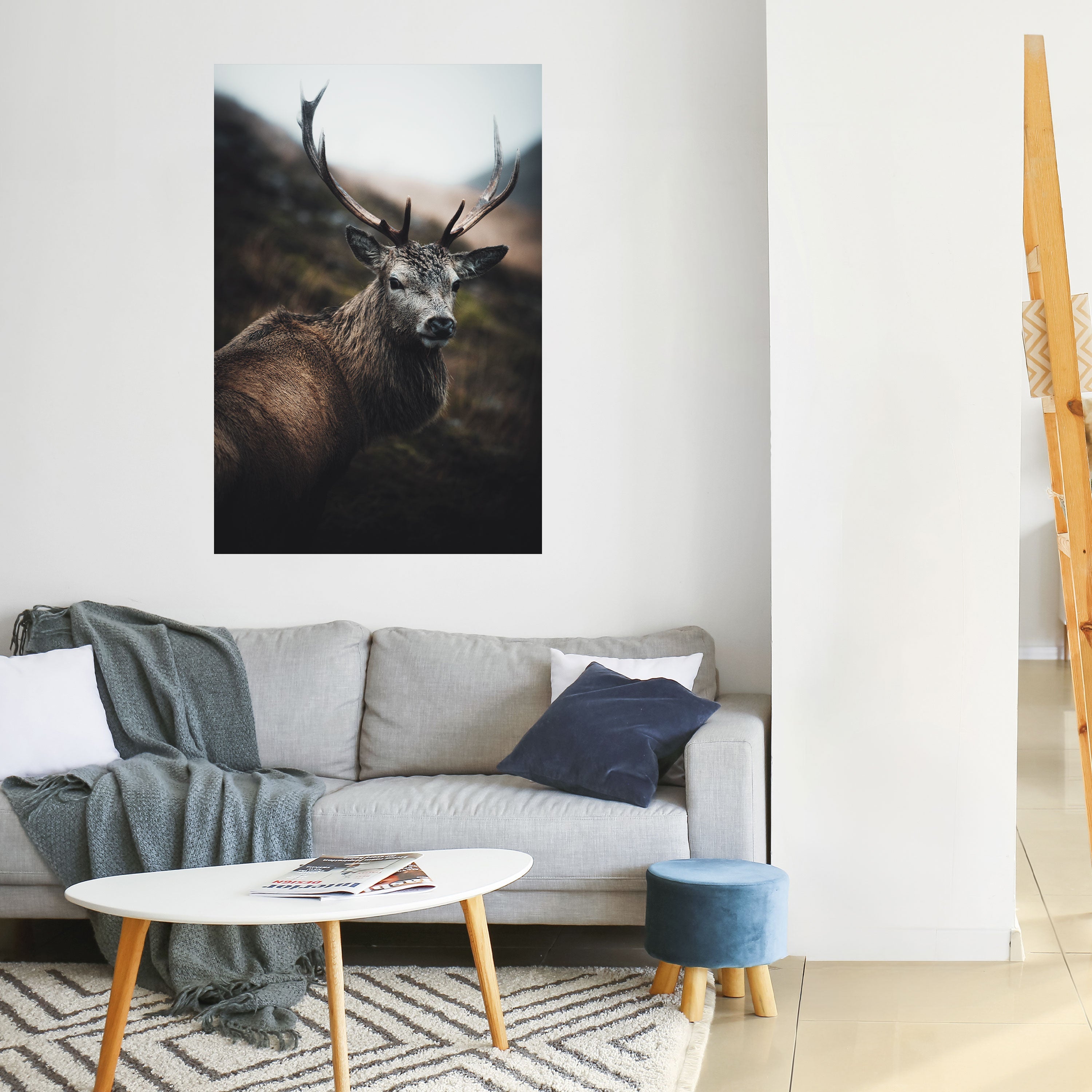 Affiche verticale autocollante « ÉLÉGANT GARDIEN DE LA NATURE SAUVAGE »