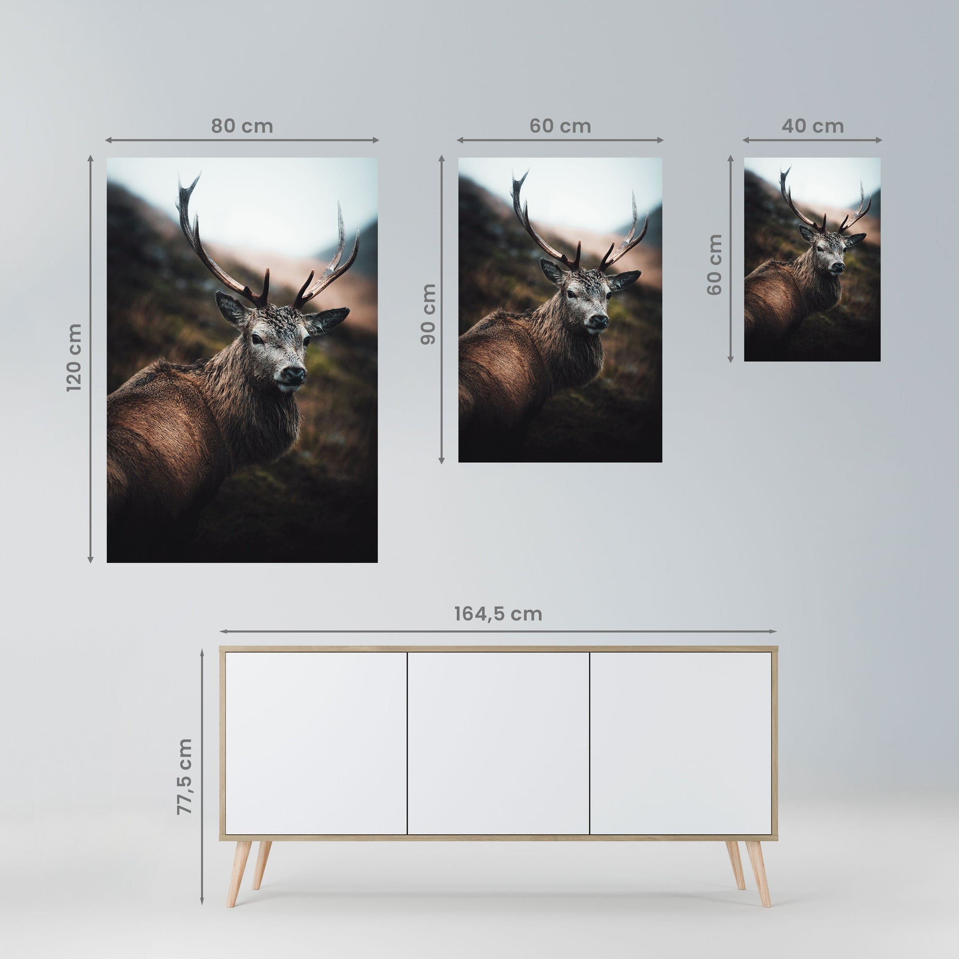 Affiche verticale autocollante « ÉLÉGANT GARDIEN DE LA NATURE SAUVAGE »