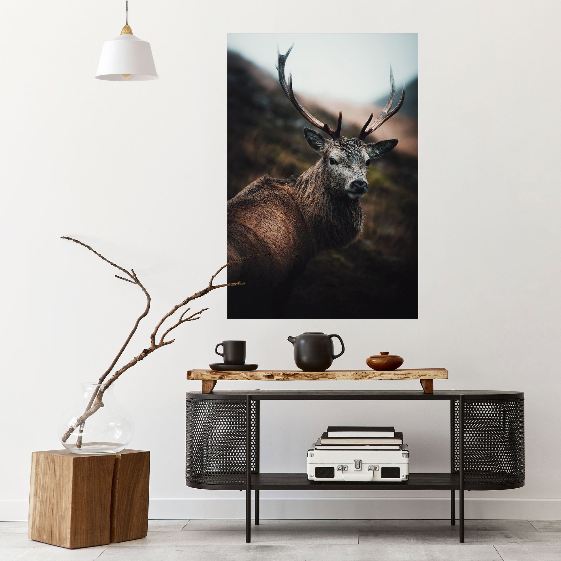 Affiche verticale autocollante « ÉLÉGANT GARDIEN DE LA NATURE SAUVAGE »