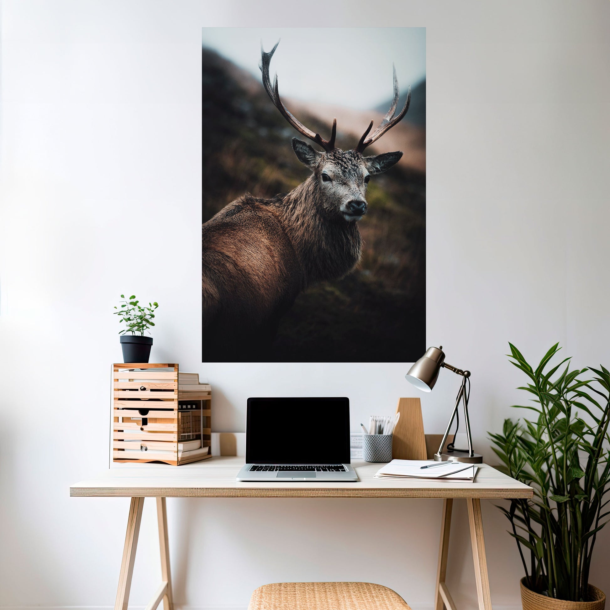 Affiche verticale autocollante « ÉLÉGANT GARDIEN DE LA NATURE SAUVAGE »