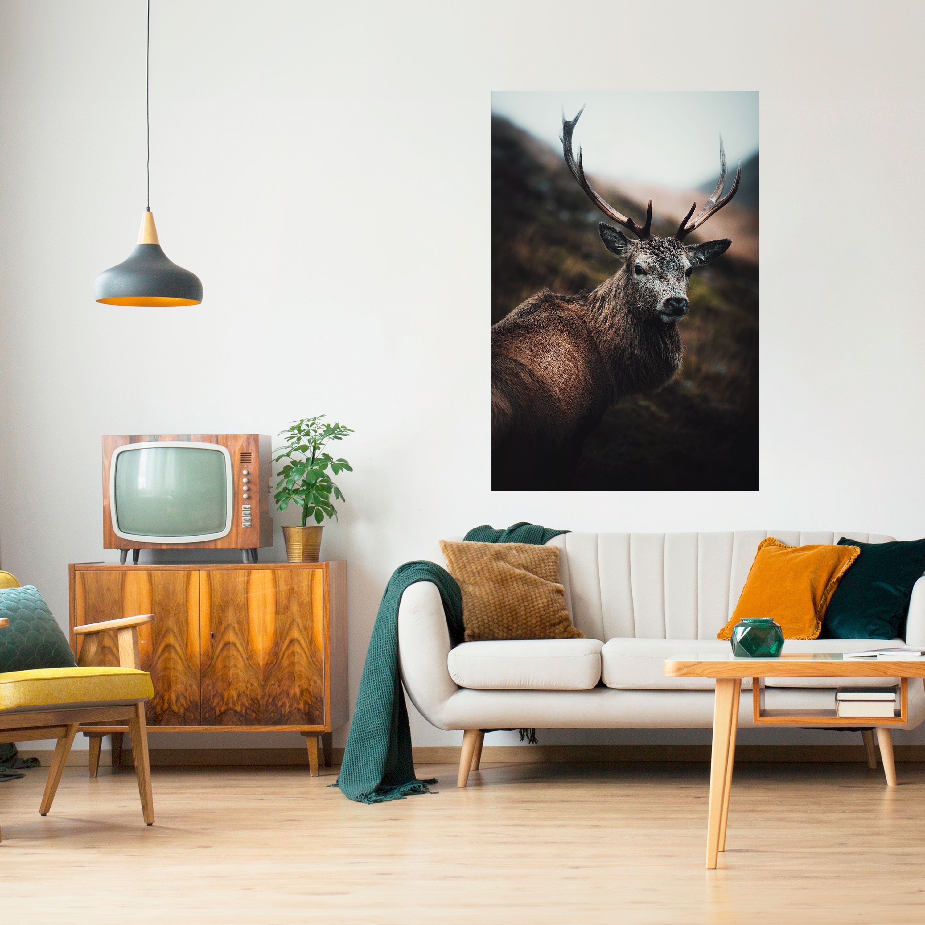 Affiche verticale autocollante « ÉLÉGANT GARDIEN DE LA NATURE SAUVAGE »