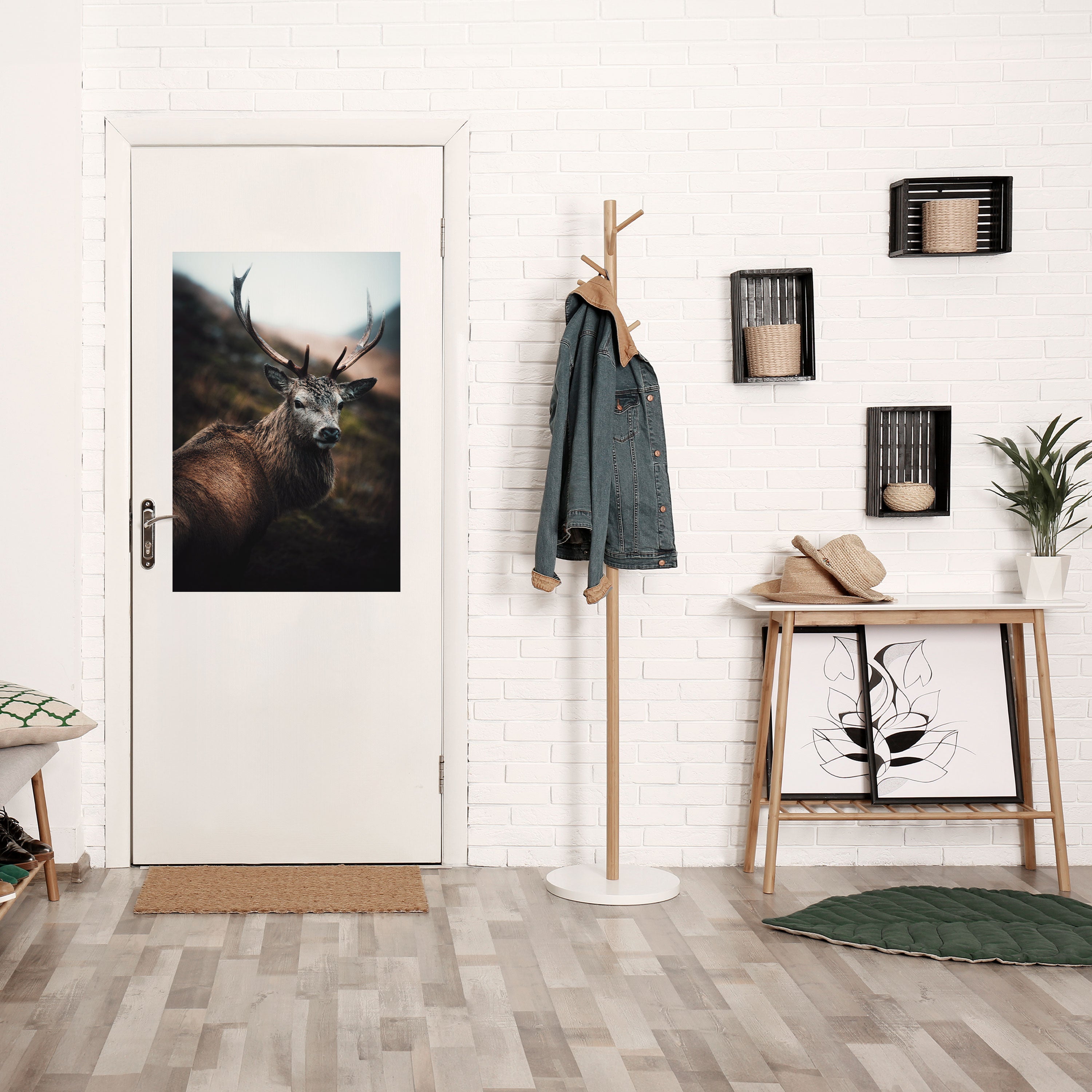 Affiche verticale autocollante « ÉLÉGANT GARDIEN DE LA NATURE SAUVAGE »