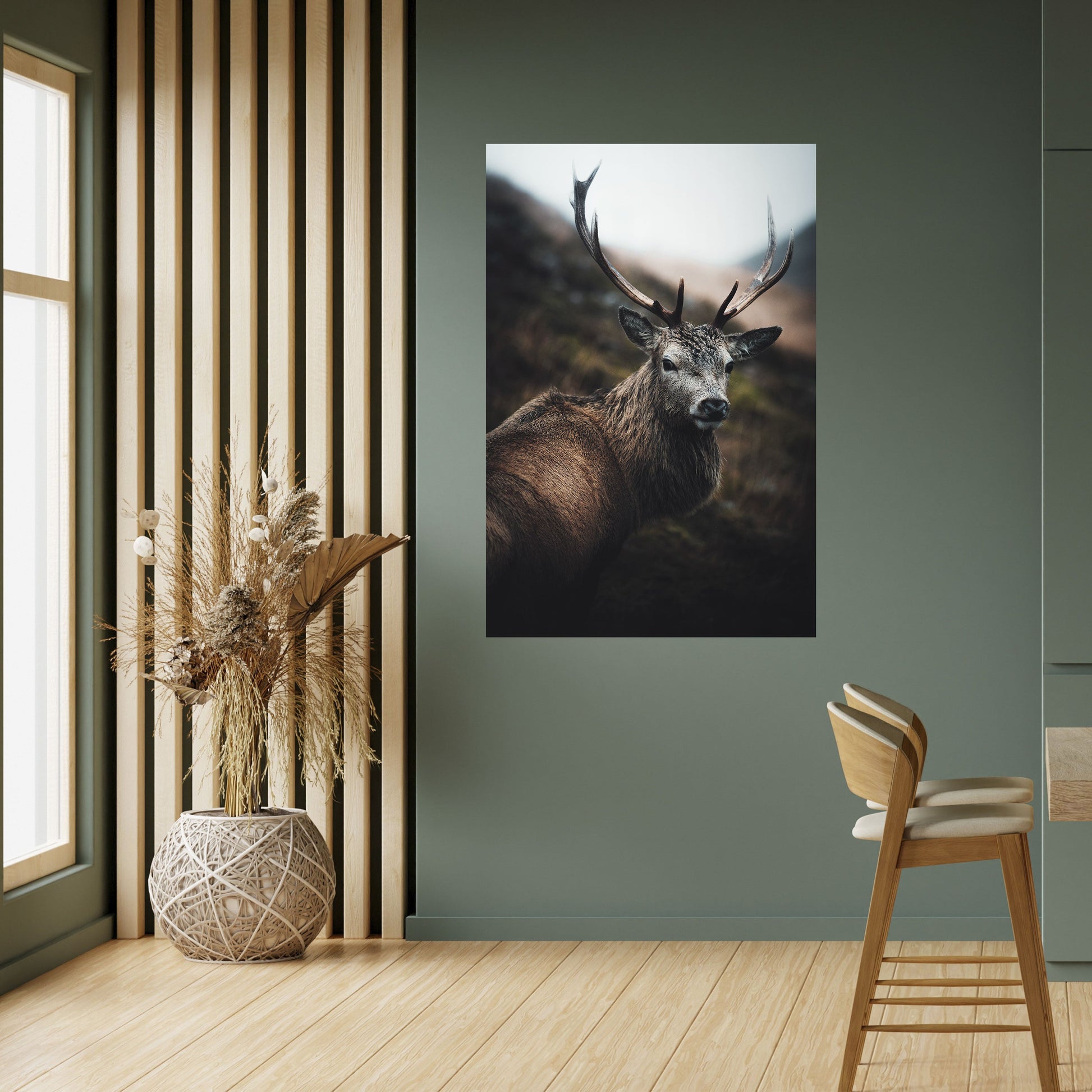 Affiche verticale autocollante « ÉLÉGANT GARDIEN DE LA NATURE SAUVAGE »