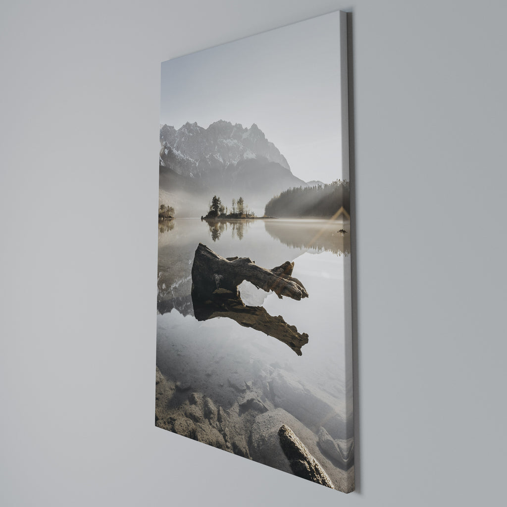 SILENT WATERSCAPE Vertical Canvas Print