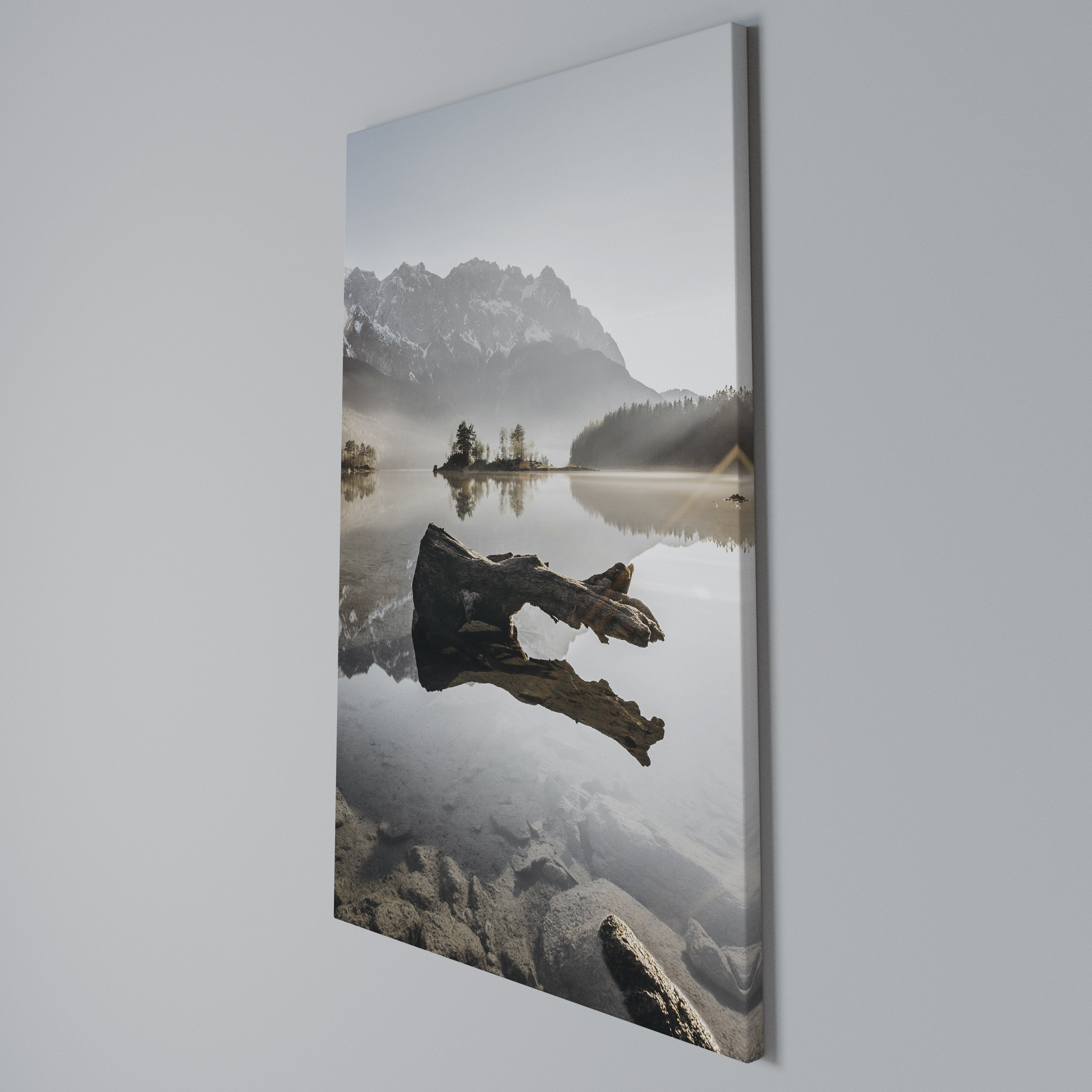SILENT WATERSCAPE Vertical Canvas Print