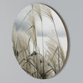 CLOUDS ABOVE GRASS Round Wall Art
