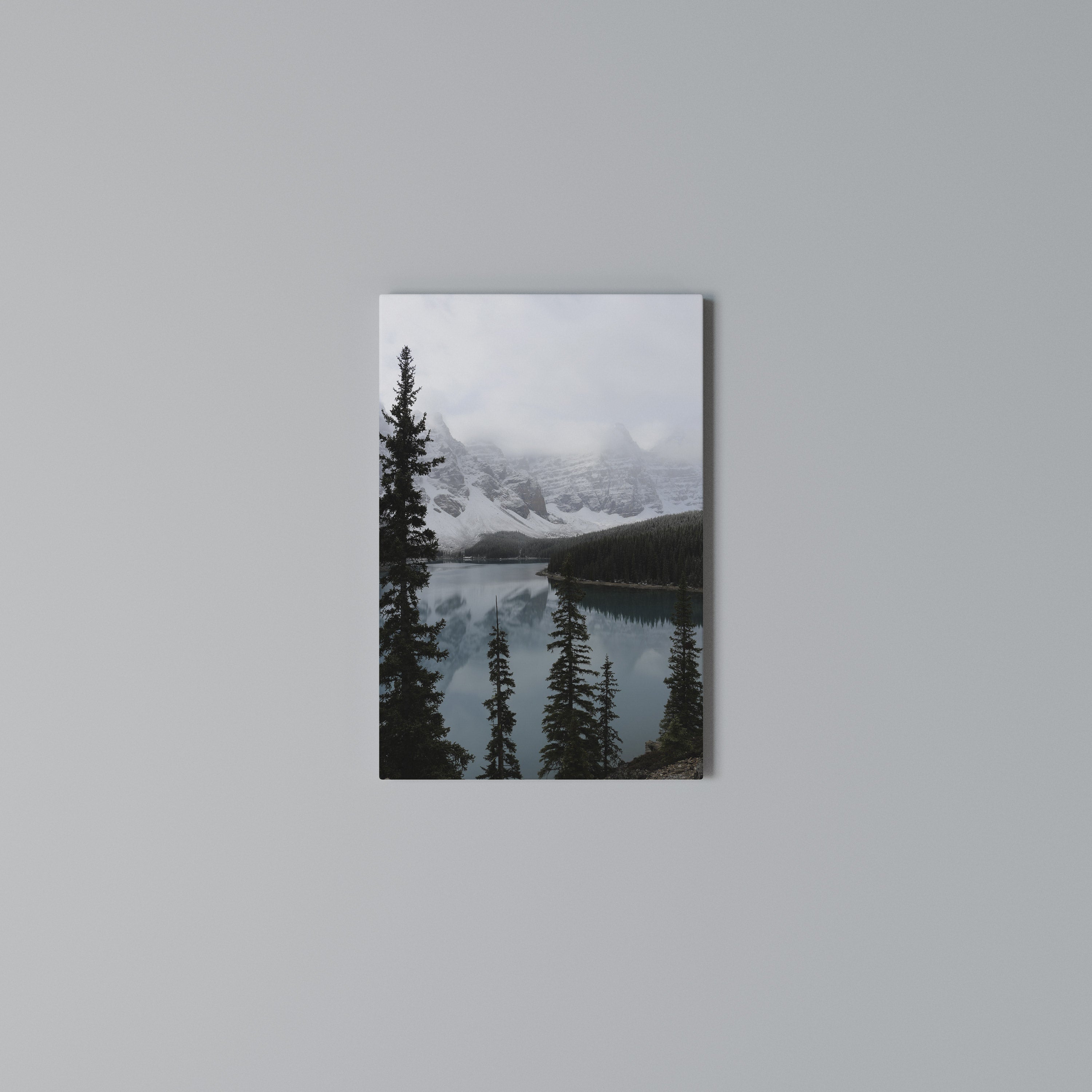 MISTY FOREST BOUNDARIES Vertical Canvas Print
