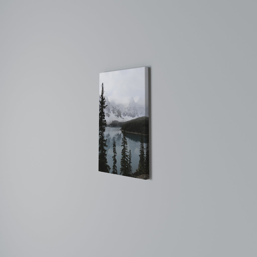 MISTY FOREST BOUNDARIES Vertical Canvas Print