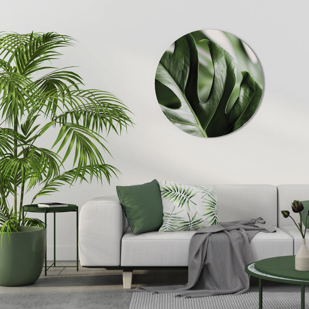 Décoration murale ronde SHARP MONSTERA