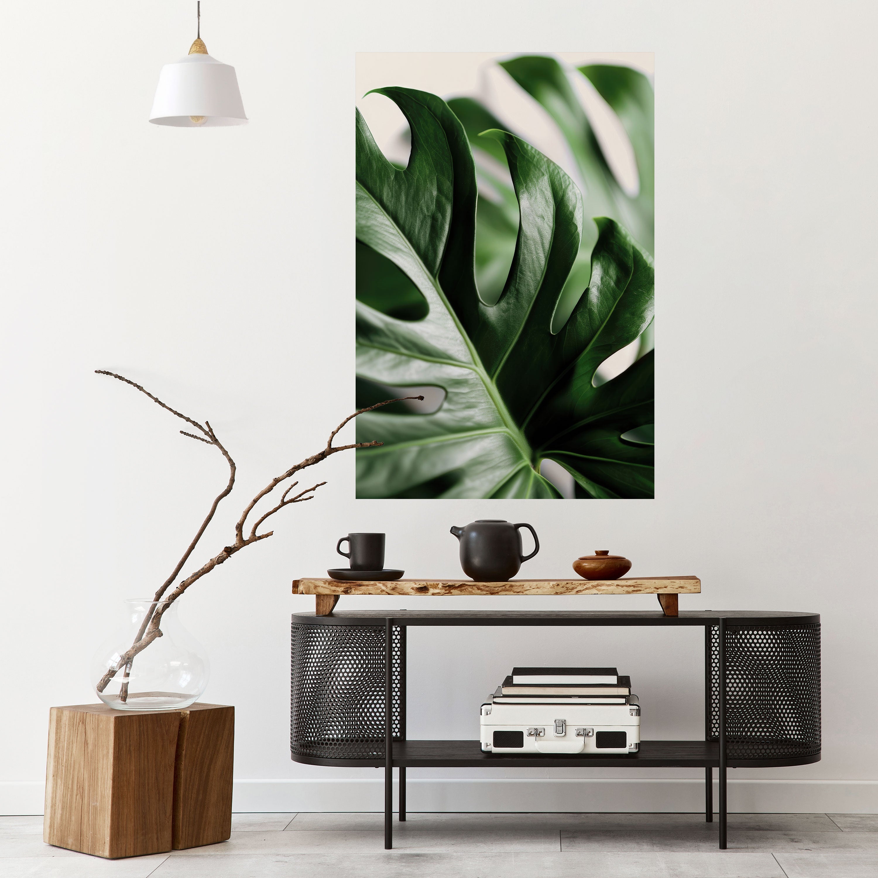 Affiche verticale autocollante SHARP MONSTERA