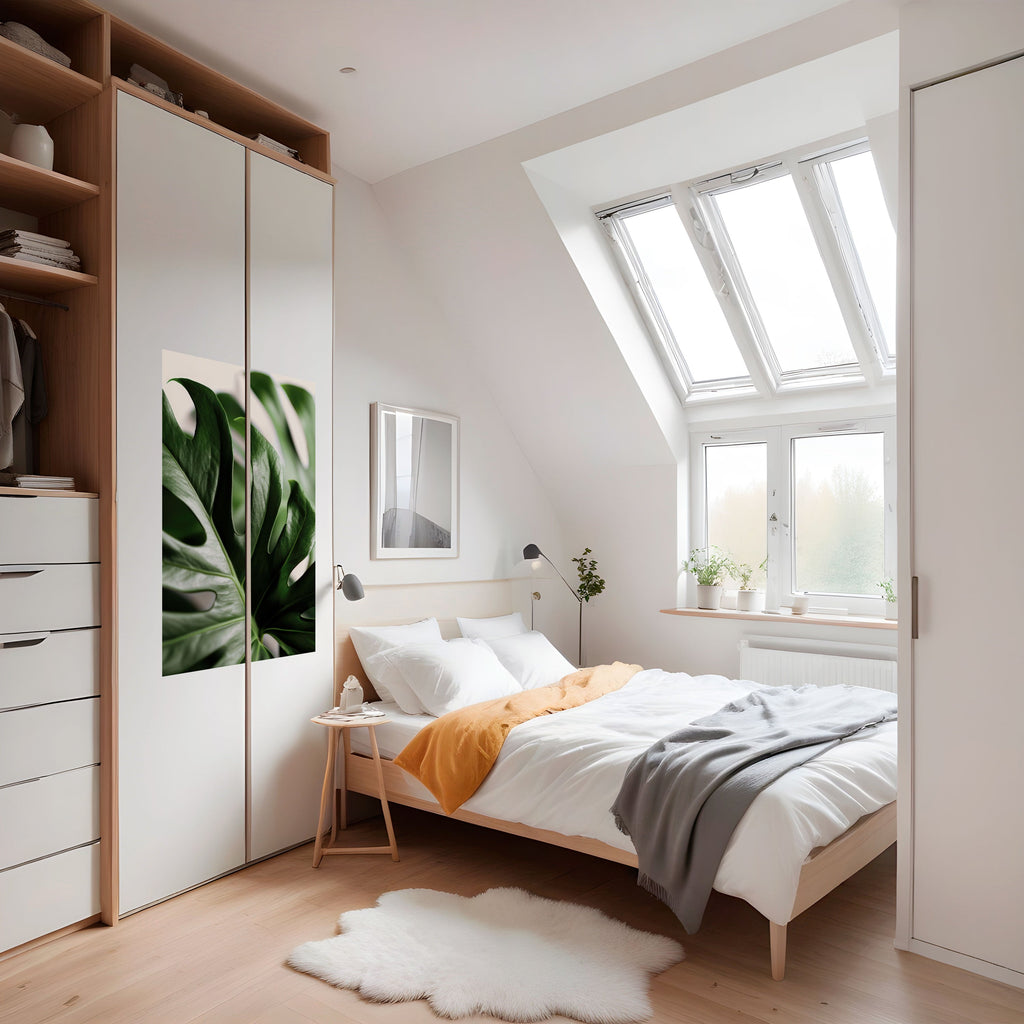 Affiche verticale autocollante SHARP MONSTERA