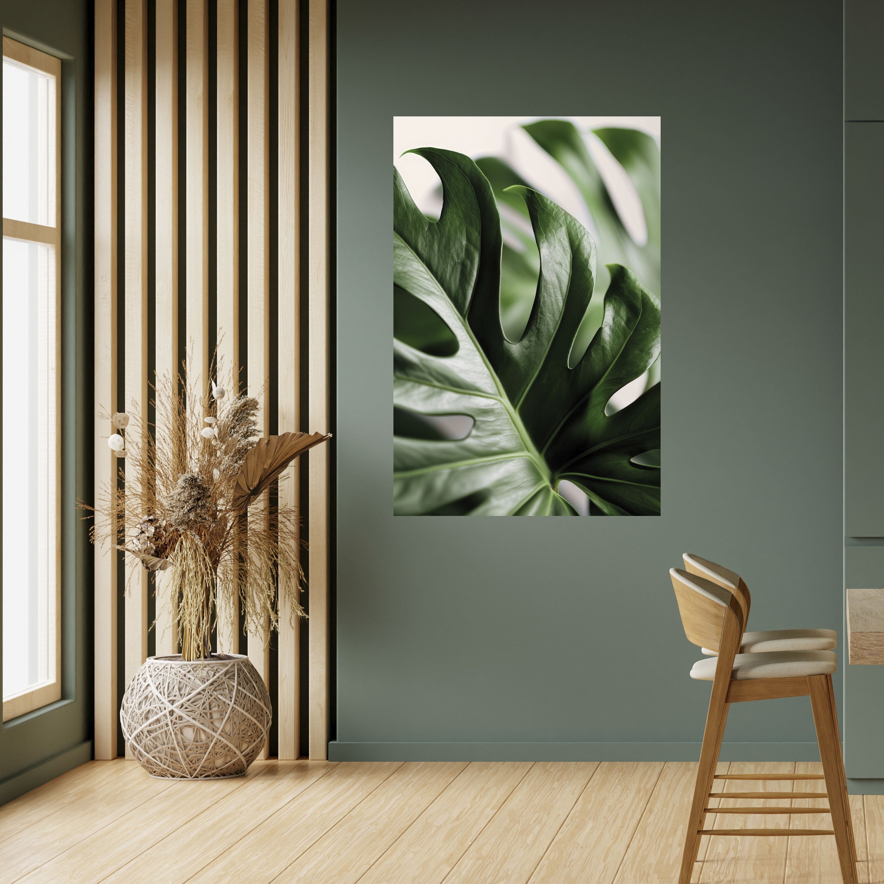 Affiche verticale autocollante SHARP MONSTERA