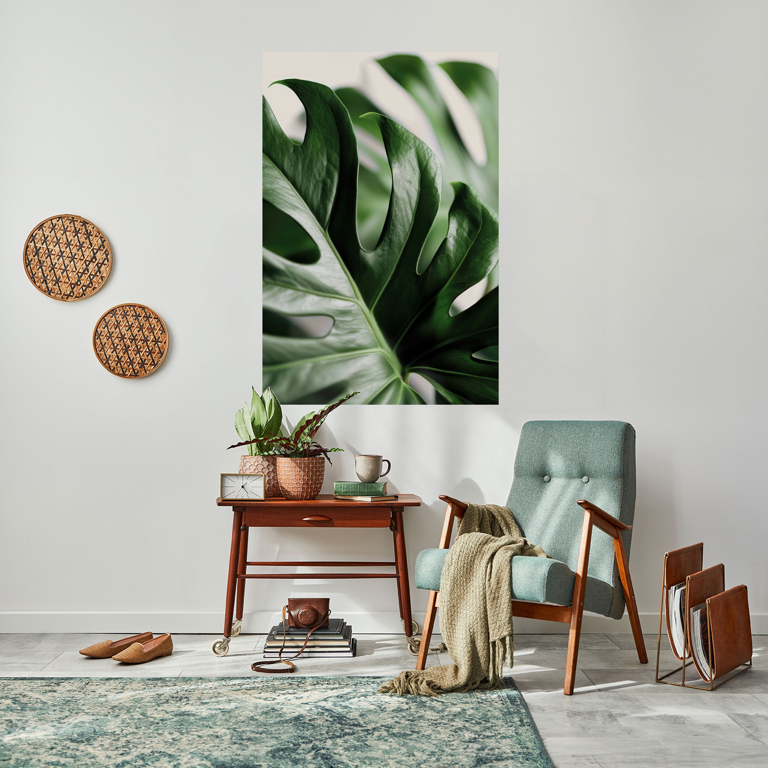 Affiche verticale autocollante SHARP MONSTERA