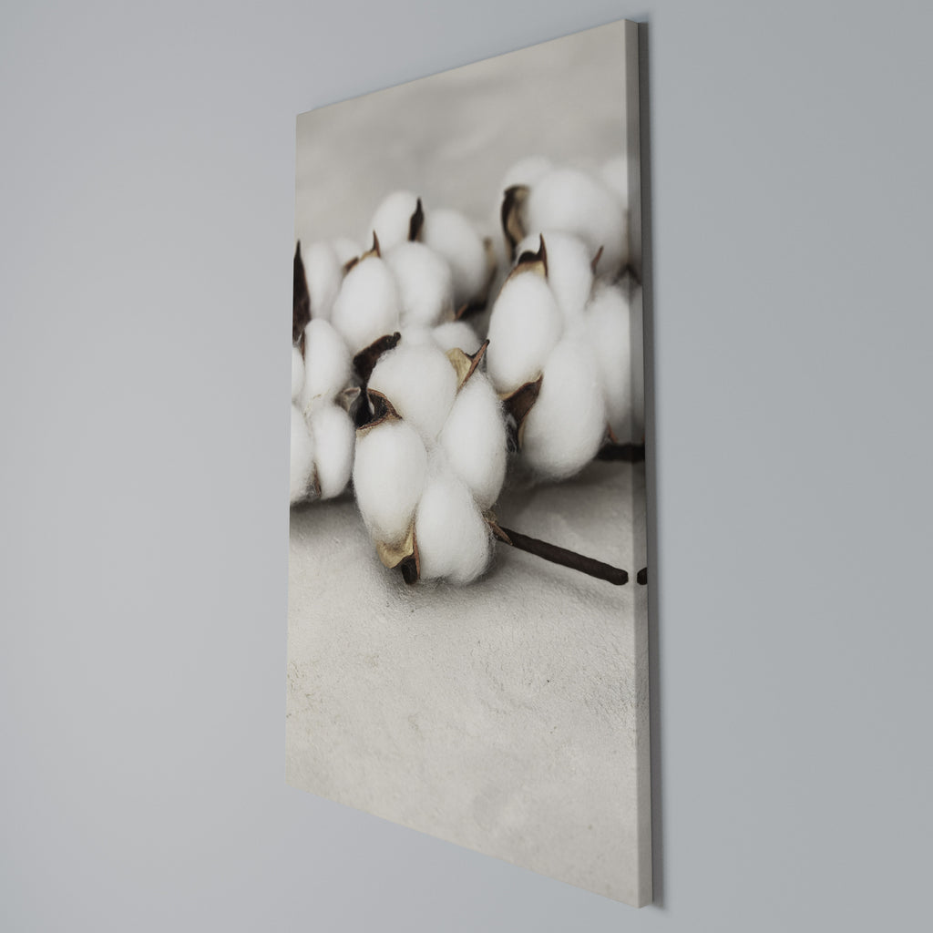 COTTON CLOUDS WHISPERS Vertical Canvas Print