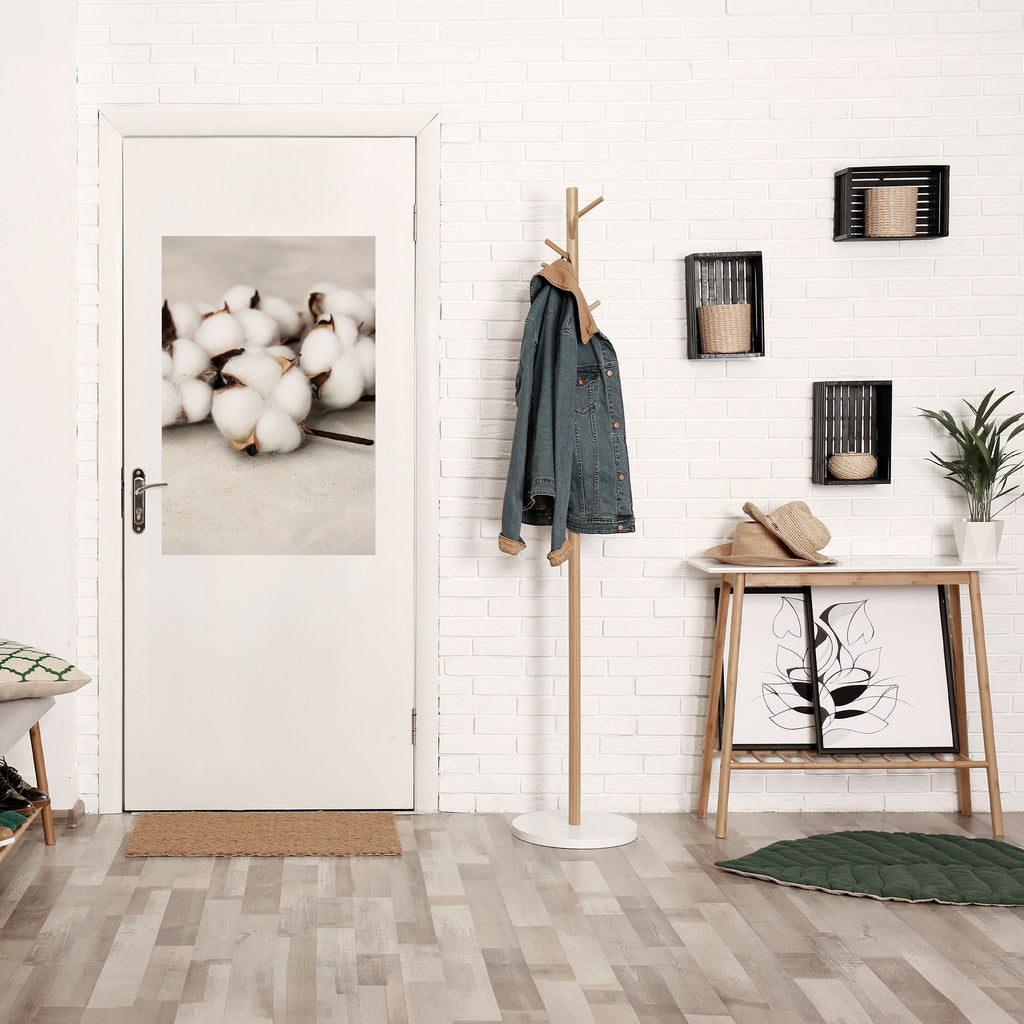 Affiche verticale autocollante « COTTON CLOUDS WHISPERS »