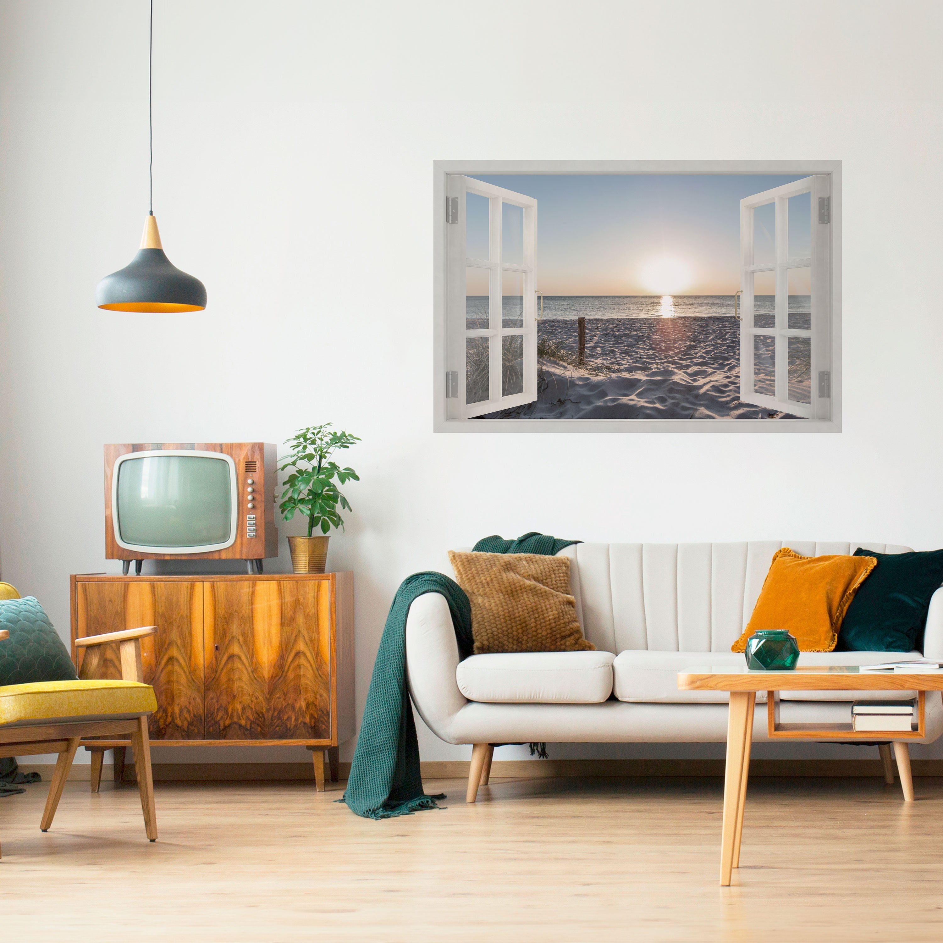 Affiche horizontale autocollante WINDOW OF CALM