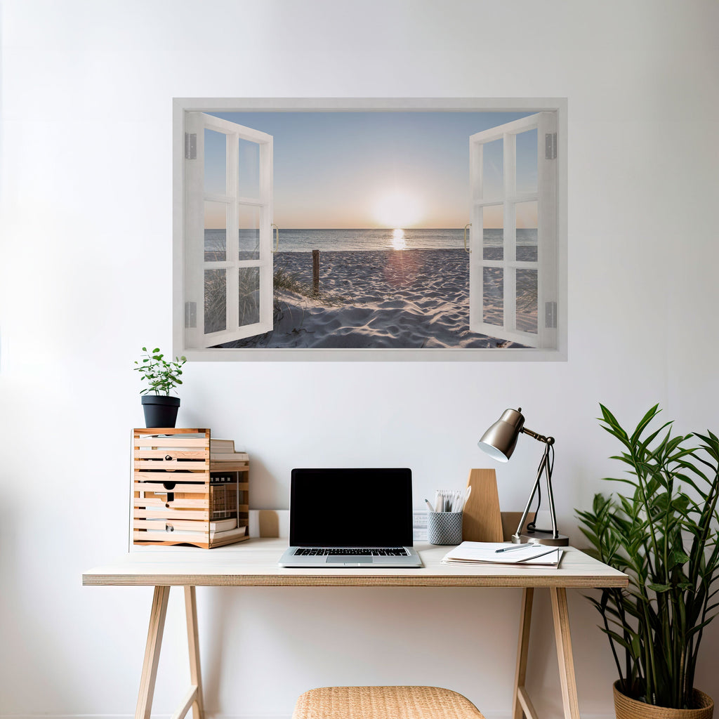 Affiche horizontale autocollante WINDOW OF CALM