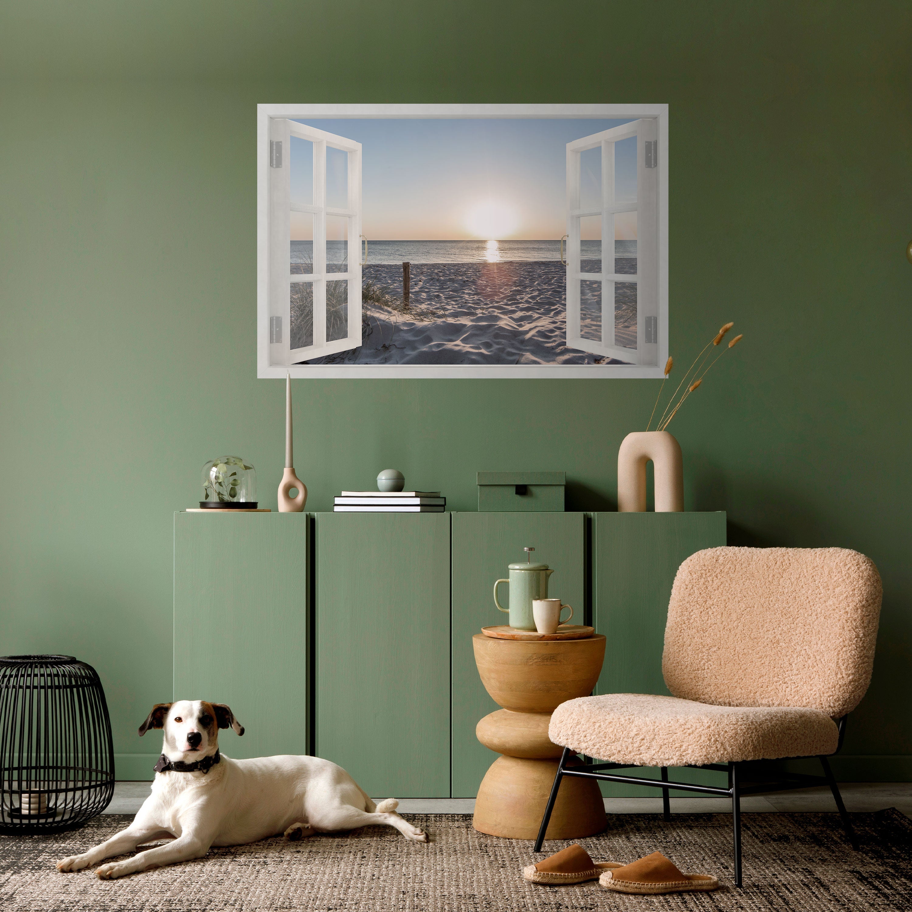 Affiche horizontale autocollante WINDOW OF CALM