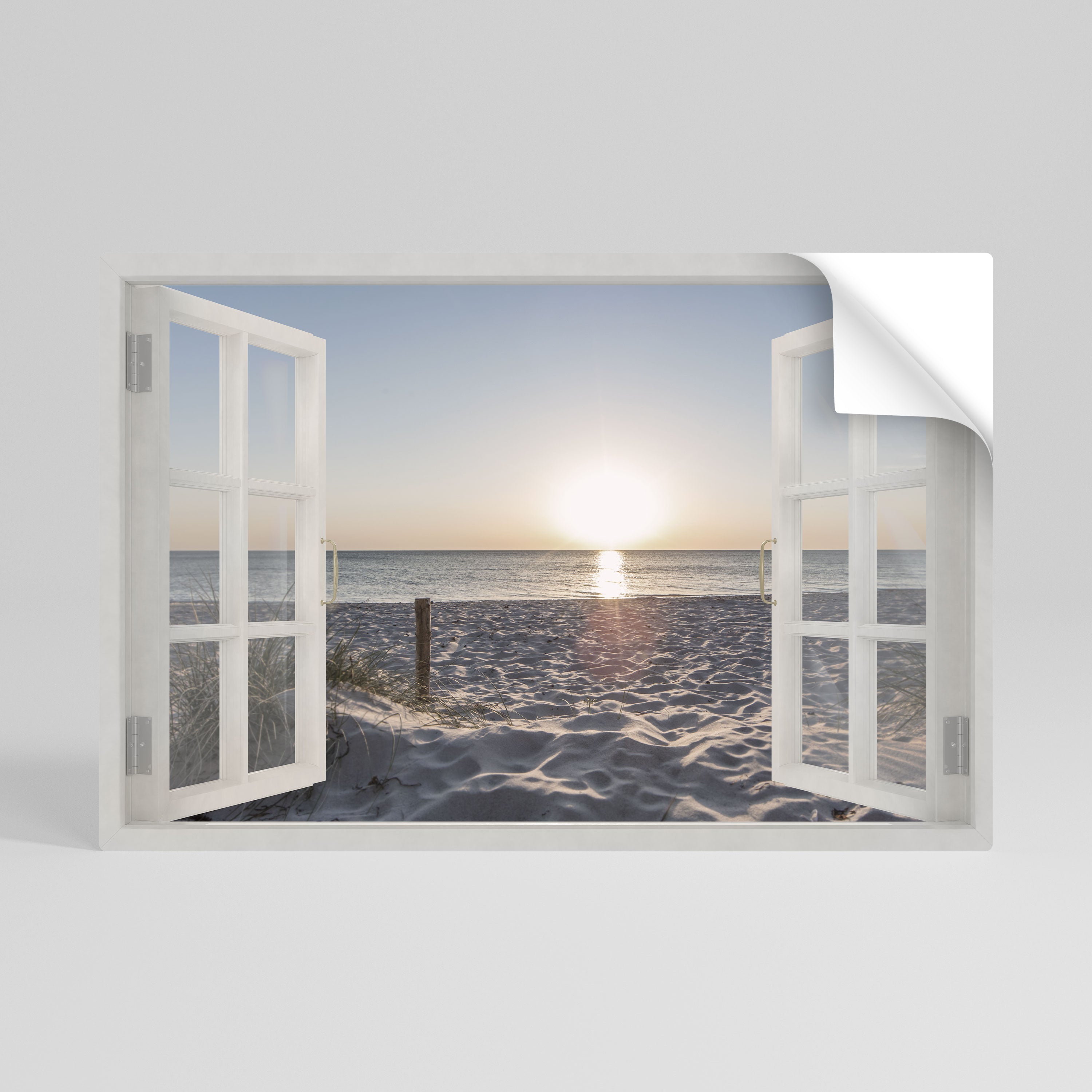 Affiche horizontale autocollante WINDOW OF CALM