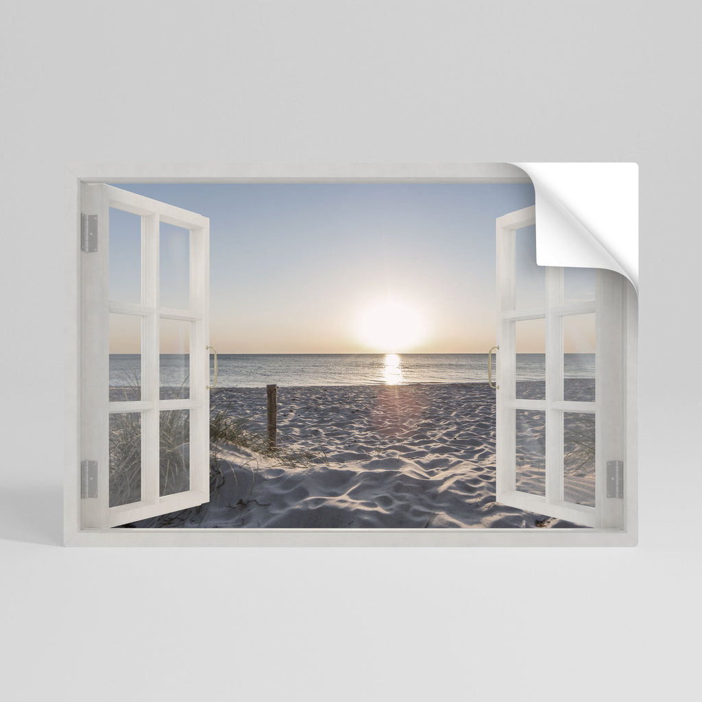 Affiche horizontale autocollante WINDOW OF CALM