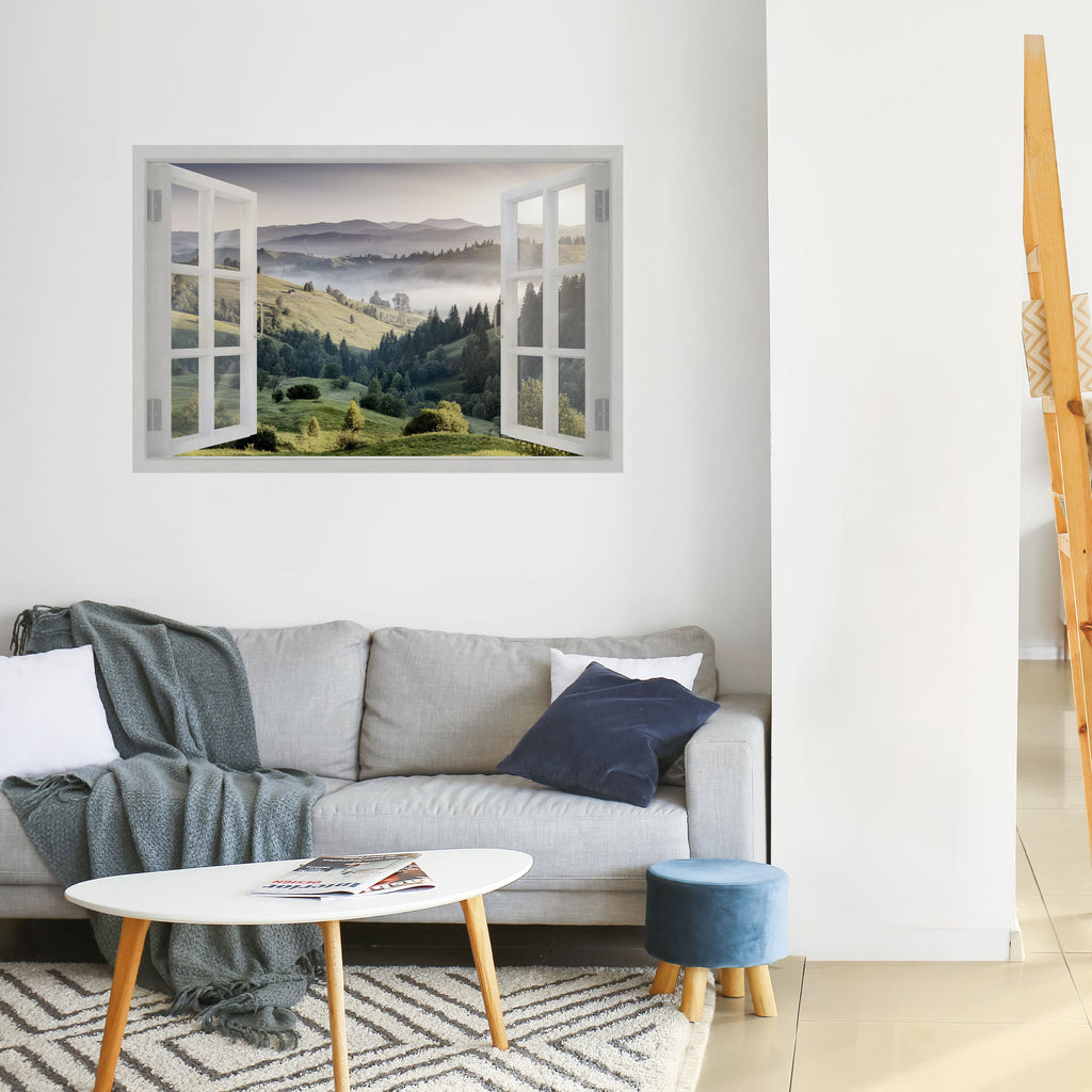 Affiche horizontale autocollante « ÉVASION EN PLEIN AIR »