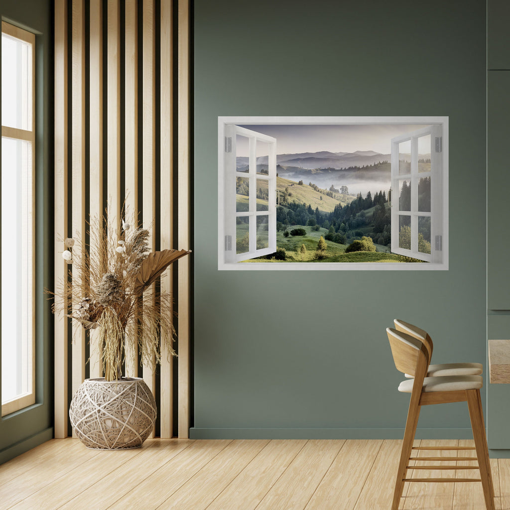 Affiche horizontale autocollante « ÉVASION EN PLEIN AIR »