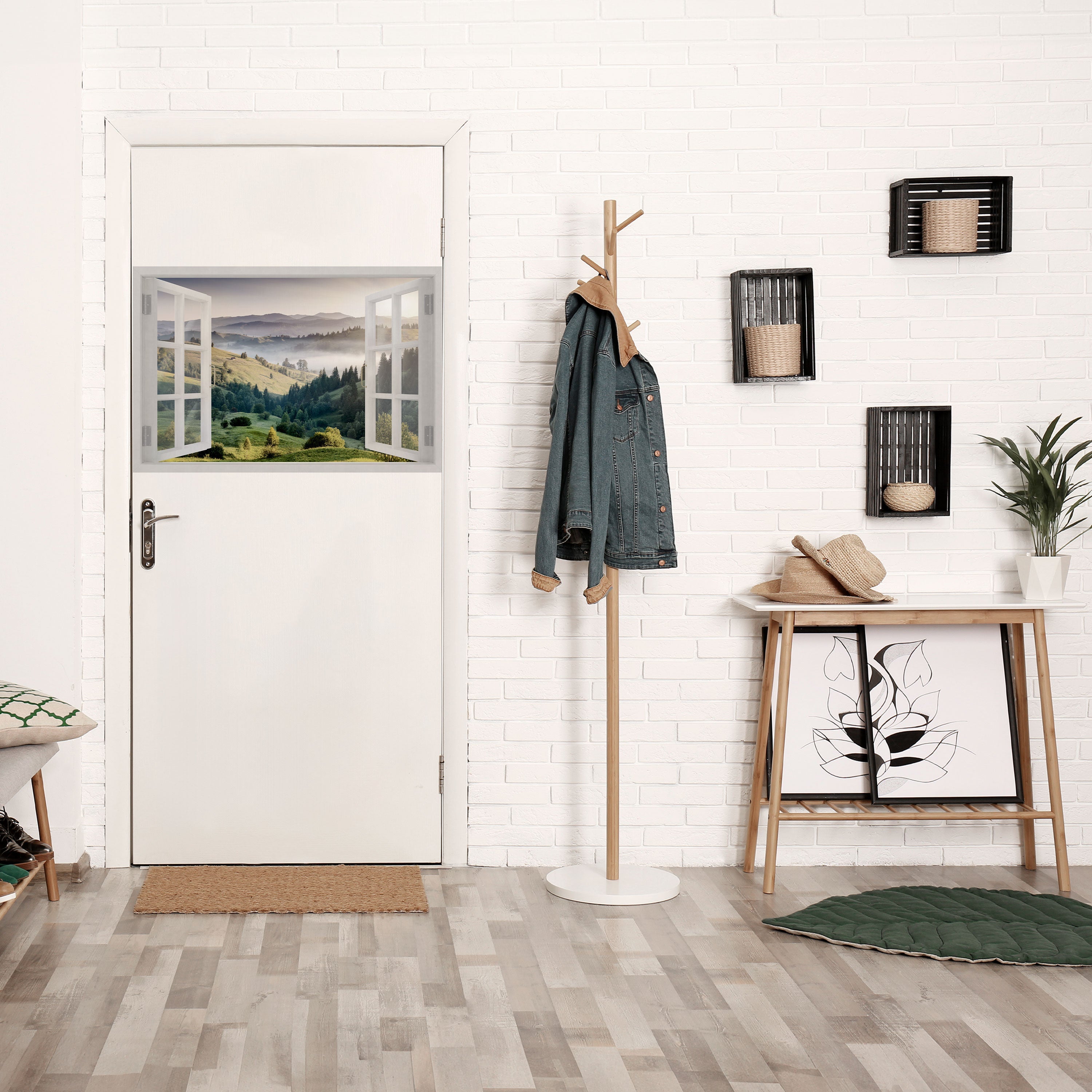 Affiche horizontale autocollante « ÉVASION EN PLEIN AIR »