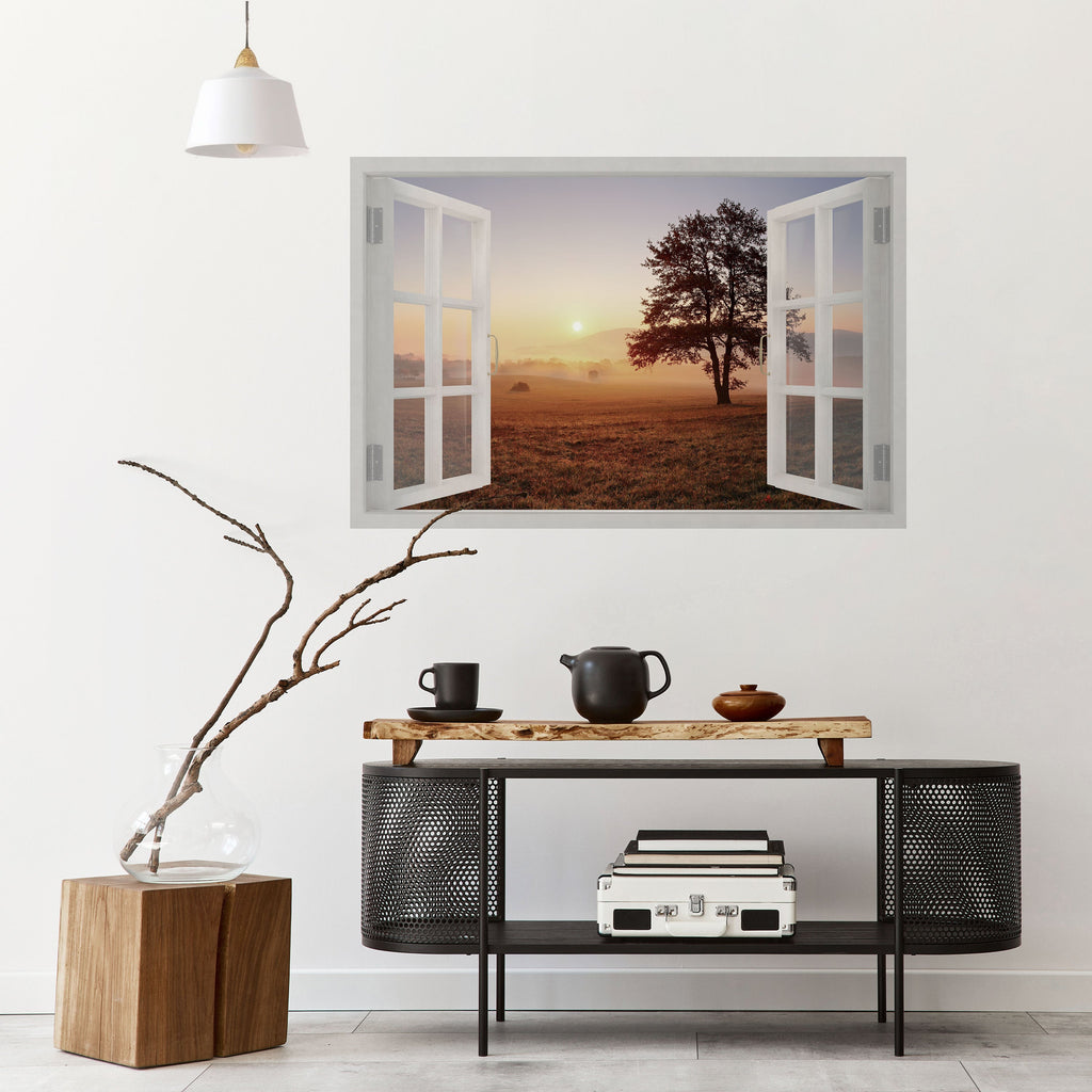 OUVERTURE À L'AUBE Affiche horizontale autocollante