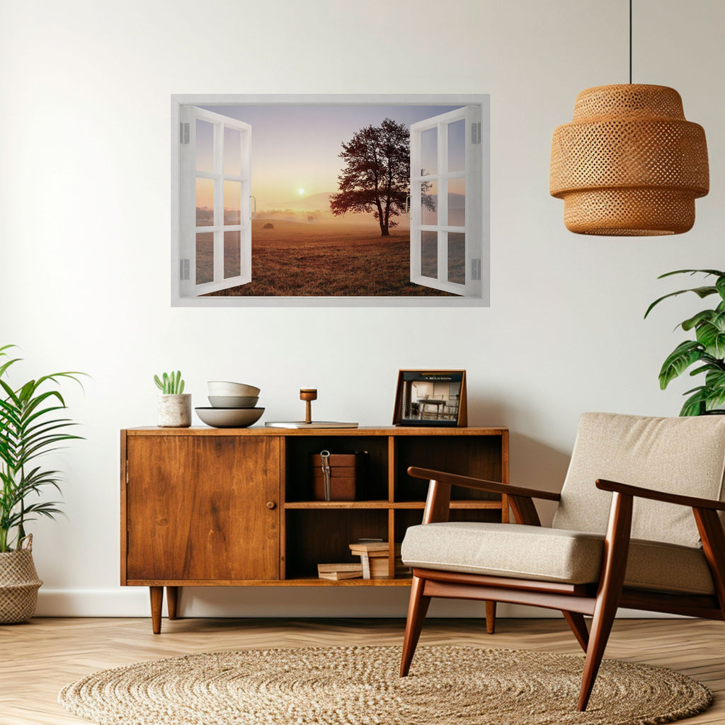 OUVERTURE À L'AUBE Affiche horizontale autocollante