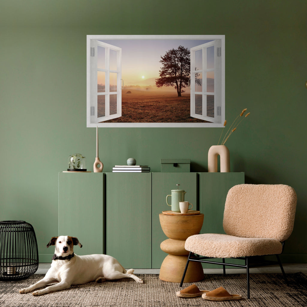 OUVERTURE À L'AUBE Affiche horizontale autocollante