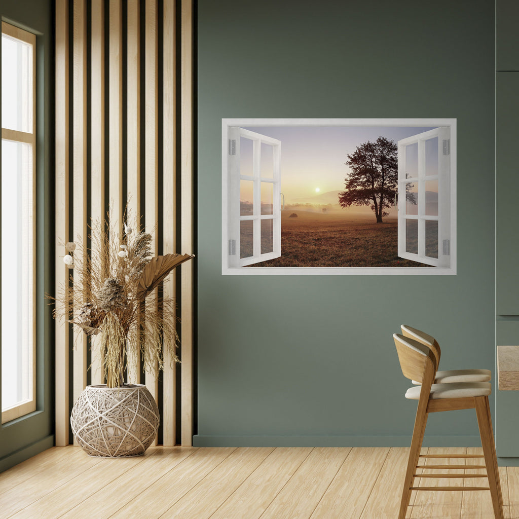 OUVERTURE À L'AUBE Affiche horizontale autocollante