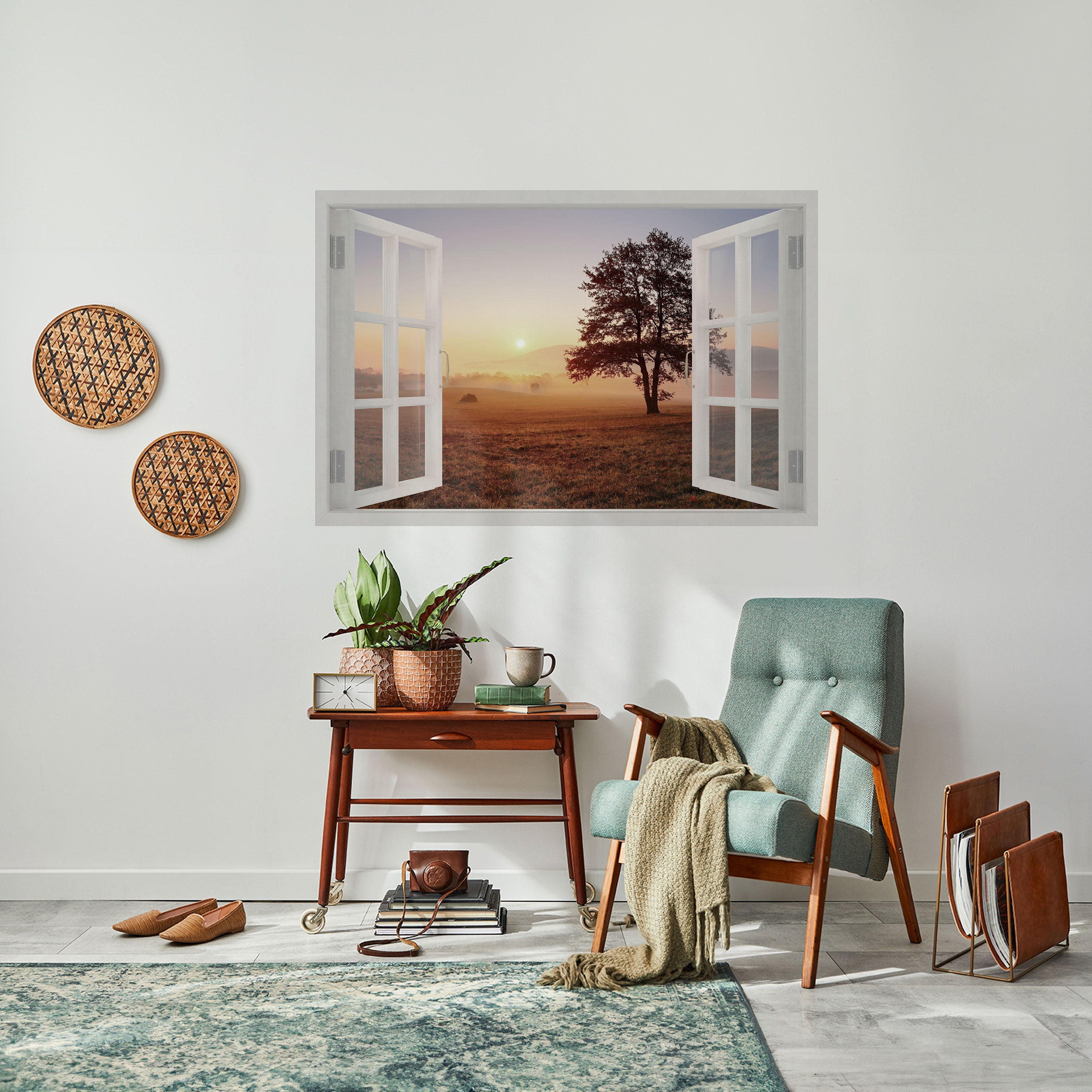 OUVERTURE À L'AUBE Affiche horizontale autocollante