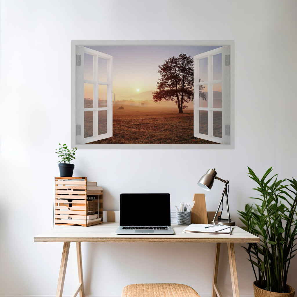 OUVERTURE À L'AUBE Affiche horizontale autocollante