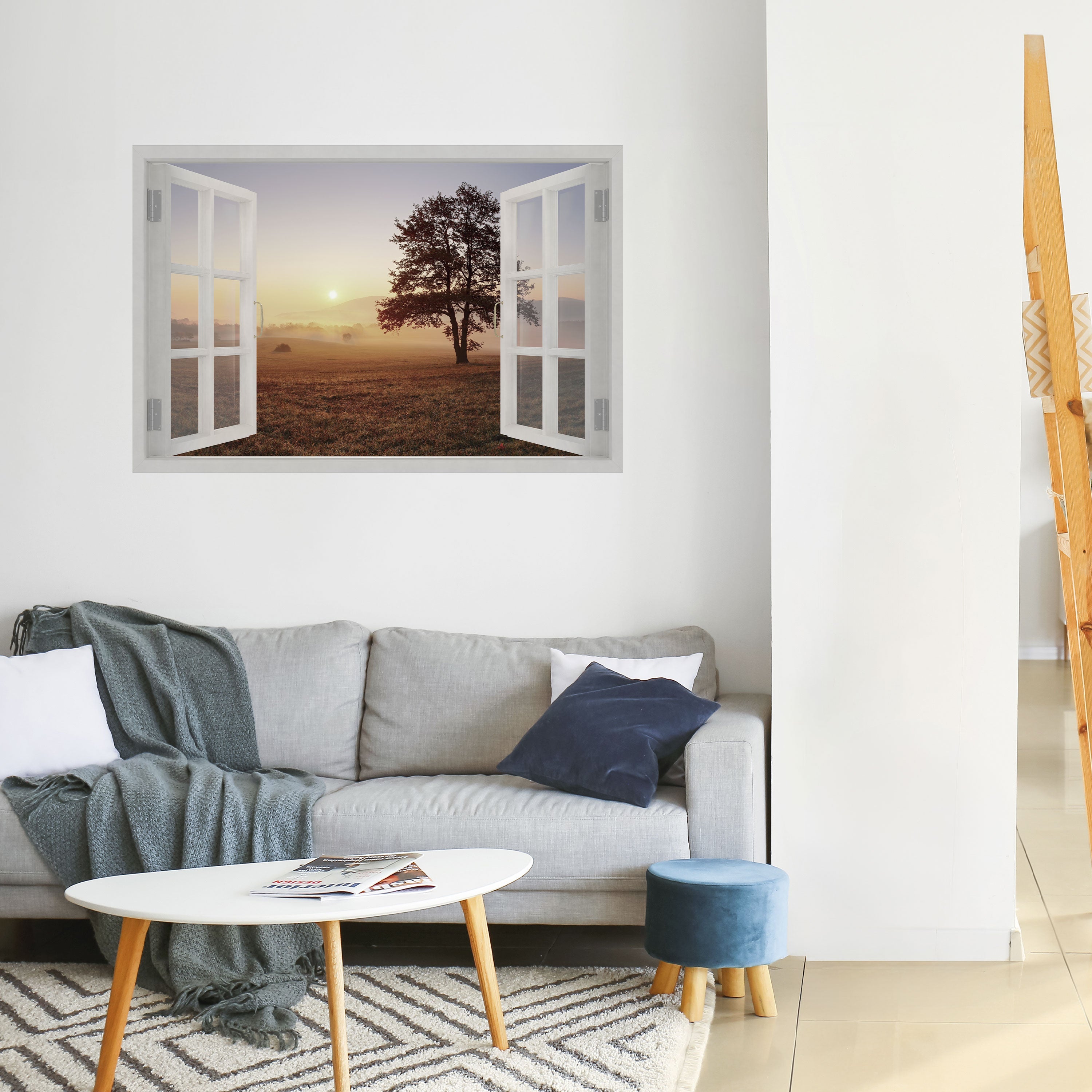 OUVERTURE À L'AUBE Affiche horizontale autocollante