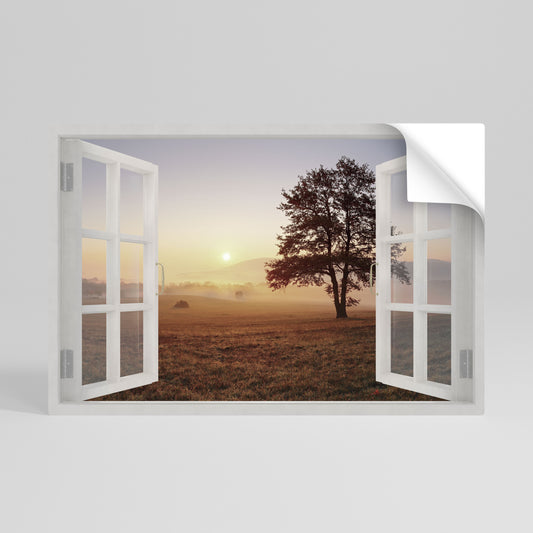 OPENING TO DAWN Peel and Stick Horizontal Poster