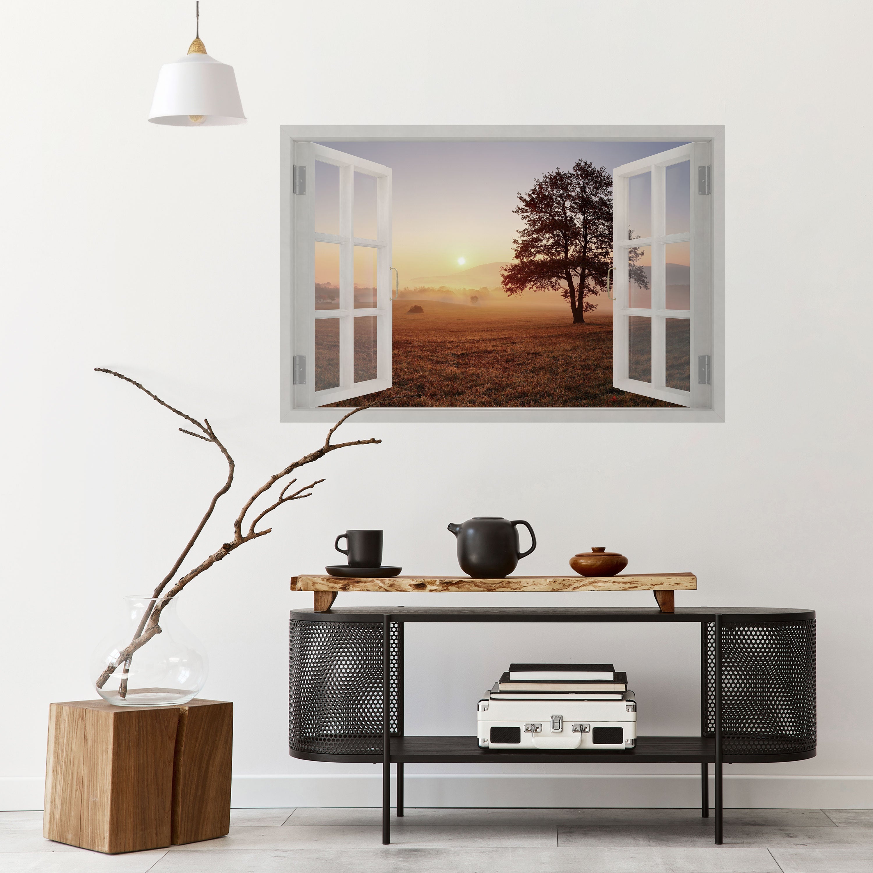 OUVERTURE À L'AUBE Affiche horizontale autocollante