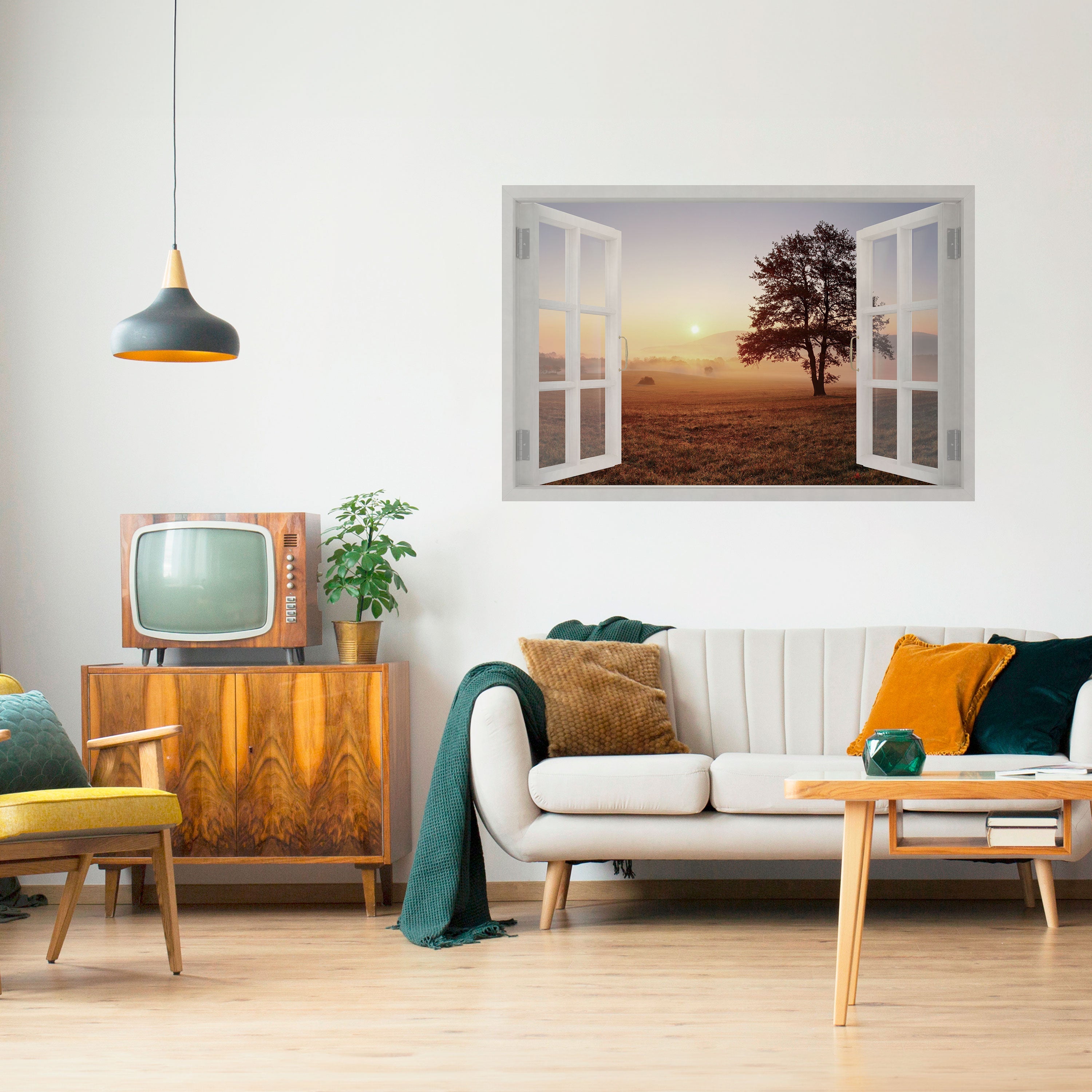 OUVERTURE À L'AUBE Affiche horizontale autocollante