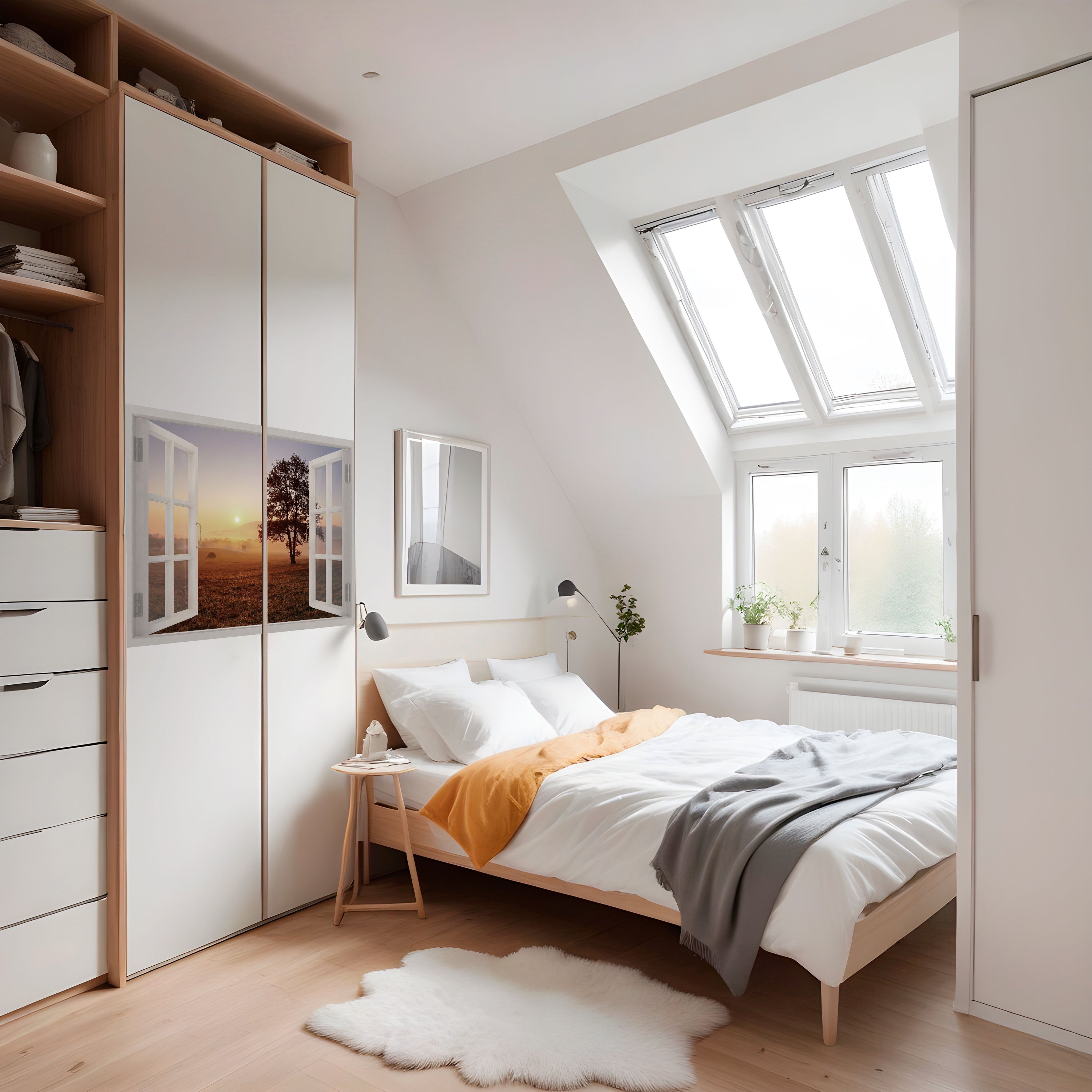 OUVERTURE À L'AUBE Affiche horizontale autocollante