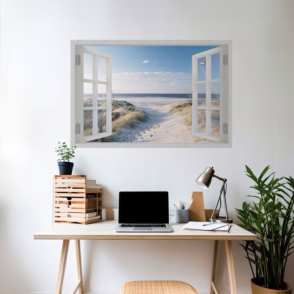 Affiche horizontale autocollante WINDOW TO WANDER