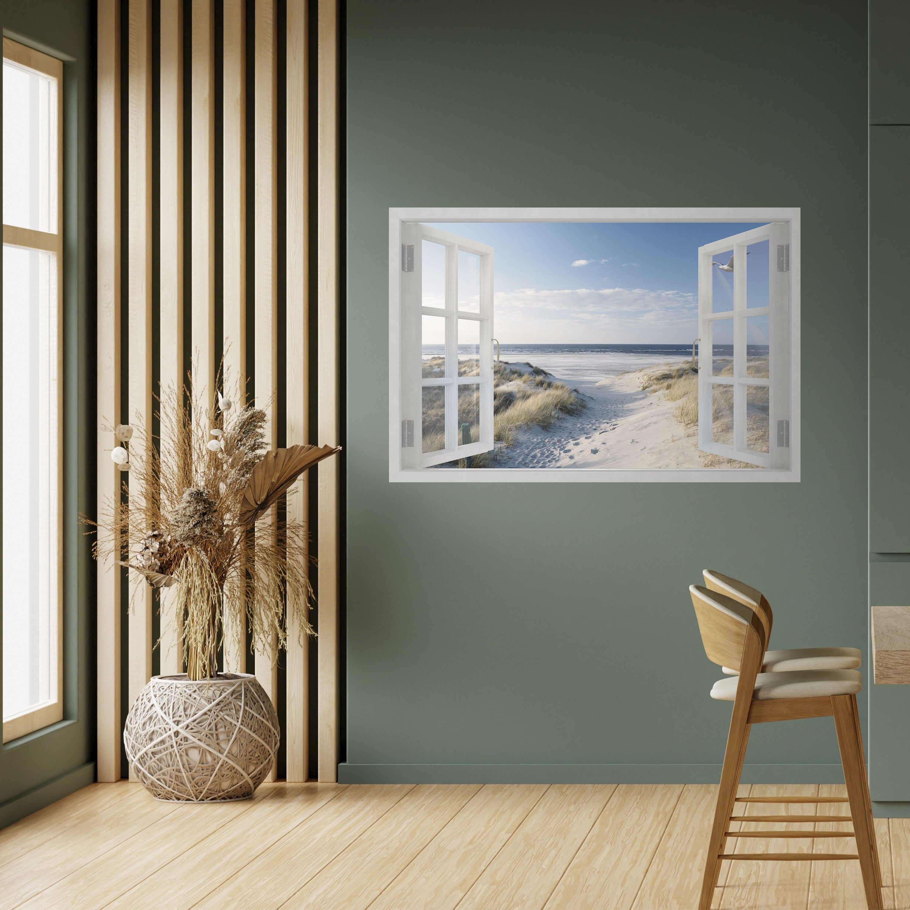 Affiche horizontale autocollante WINDOW TO WANDER