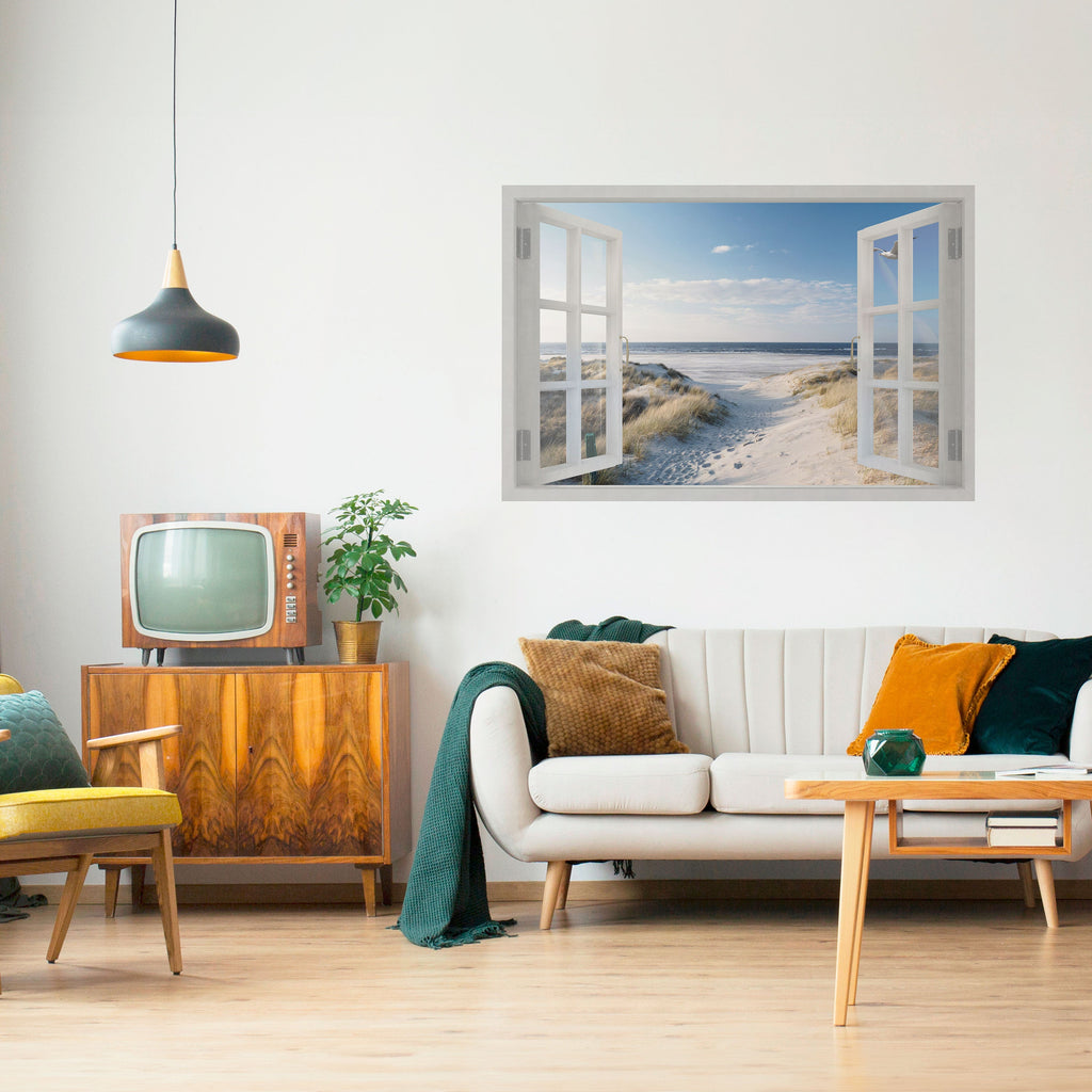 Affiche horizontale autocollante WINDOW TO WANDER