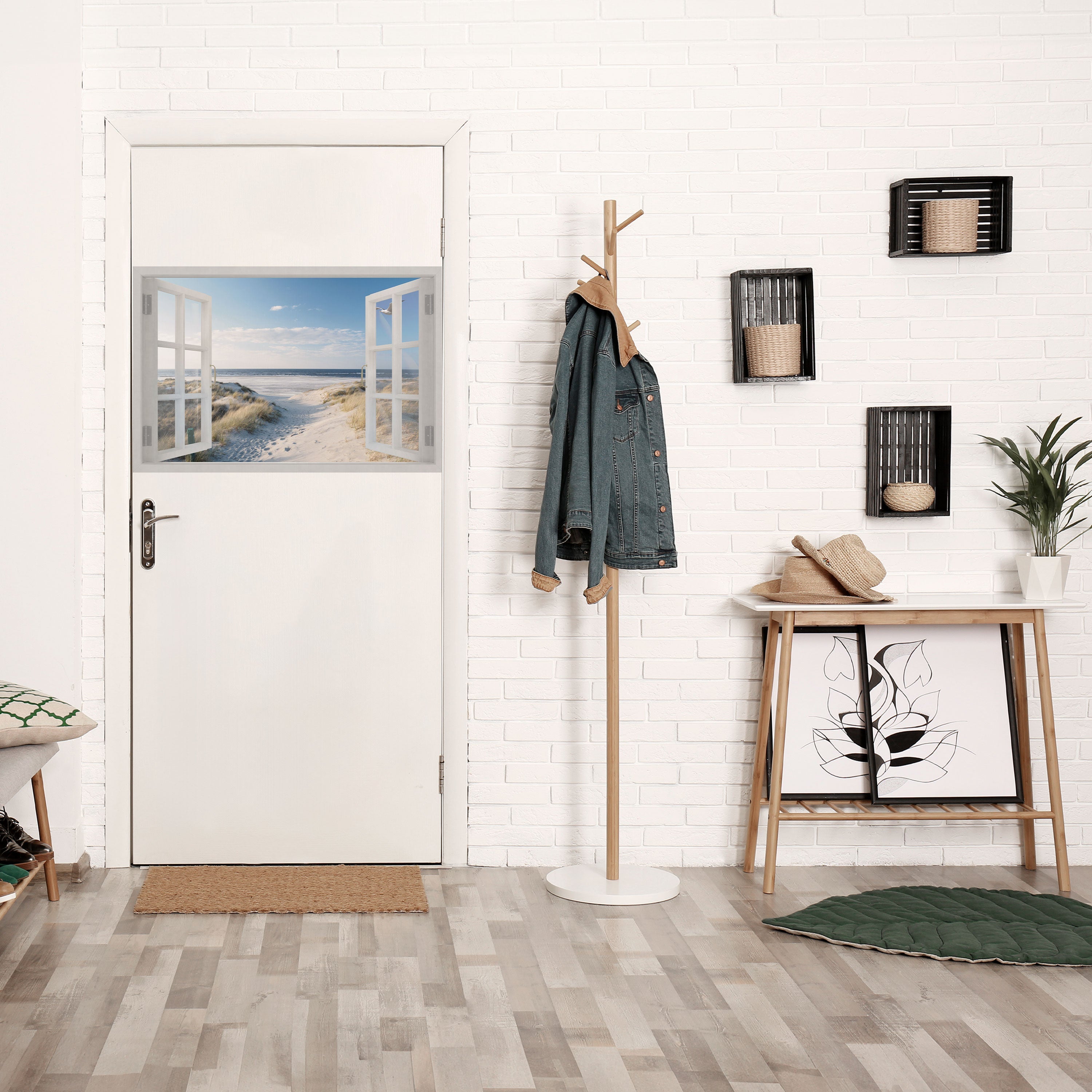 Affiche horizontale autocollante WINDOW TO WANDER