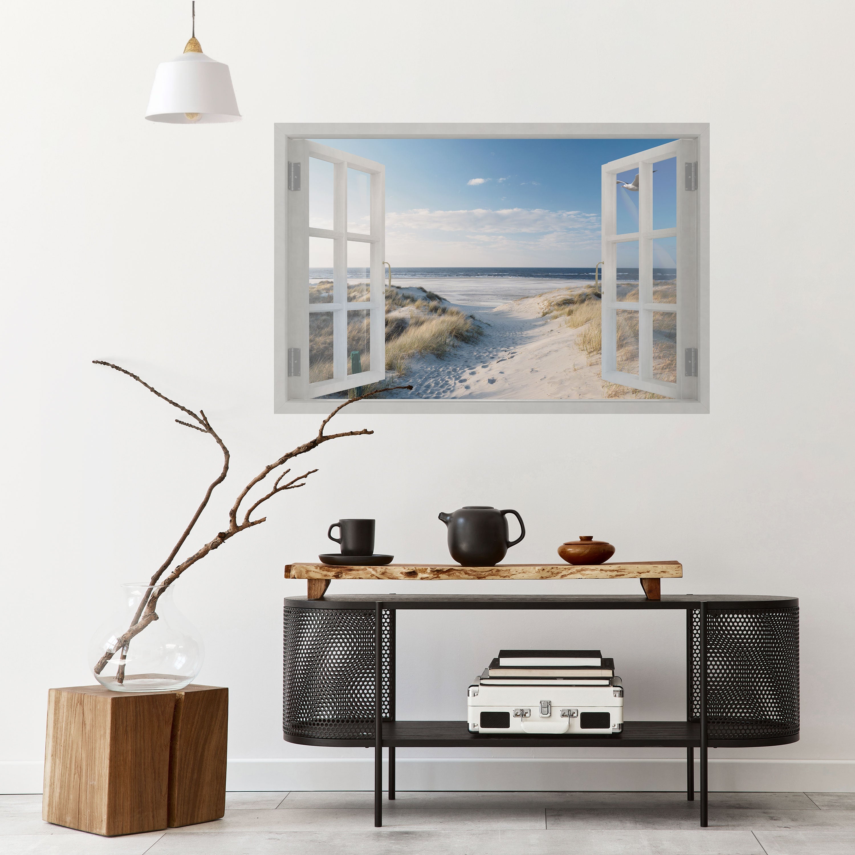 Affiche horizontale autocollante WINDOW TO WANDER