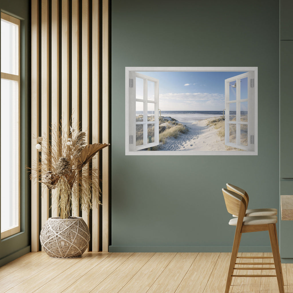 Affiche horizontale autocollante WINDOW TO WANDER