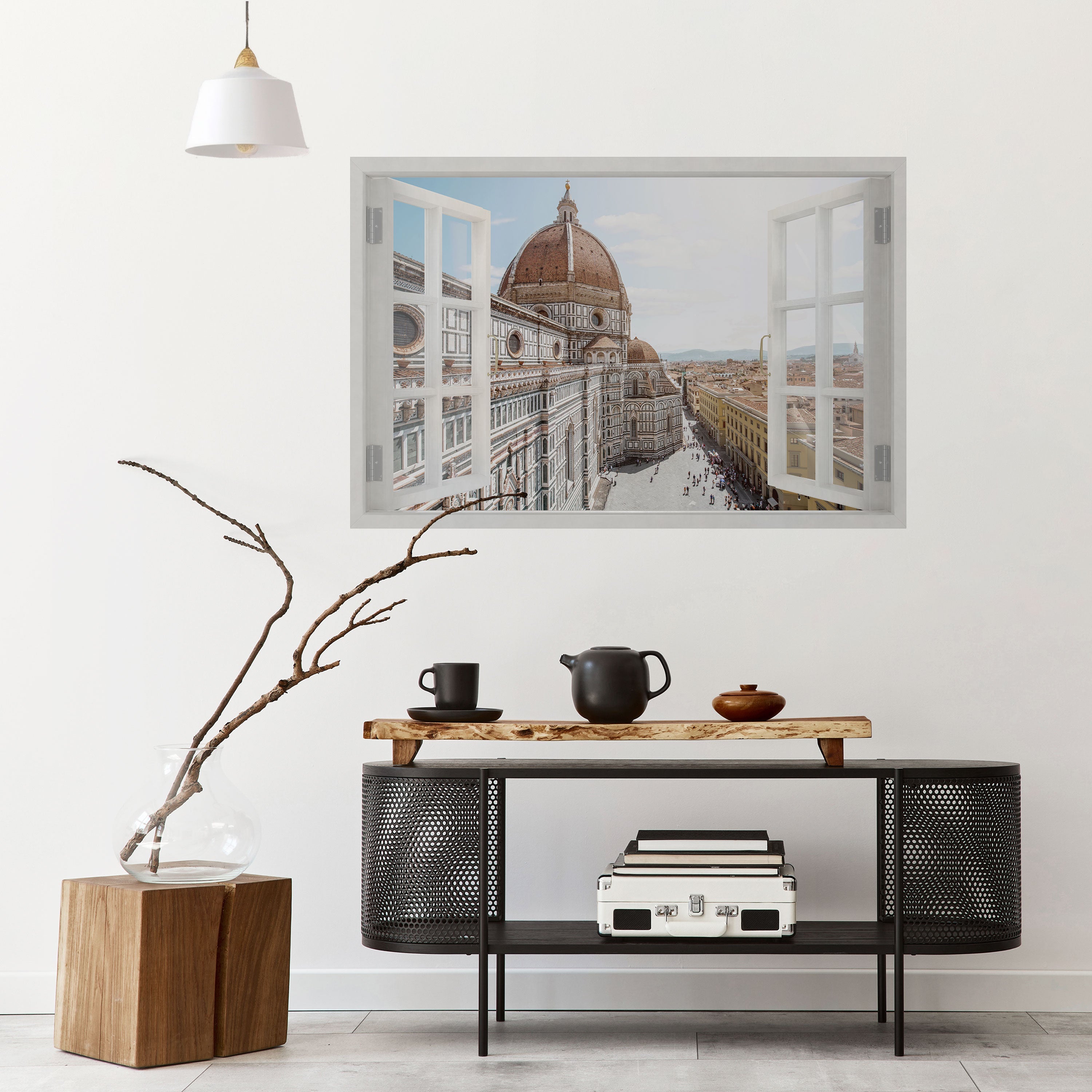 Affiche horizontale autocollante OPEN WINDOW VISTA