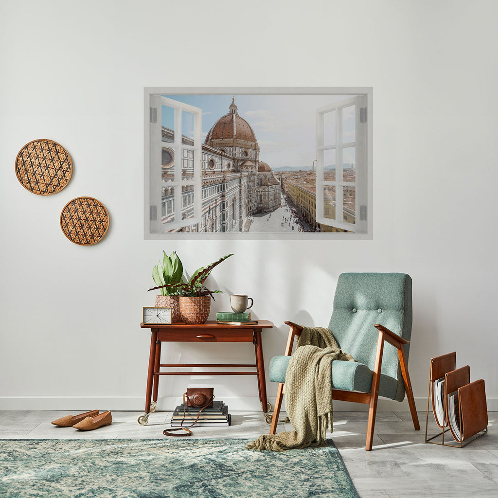 Affiche horizontale autocollante OPEN WINDOW VISTA