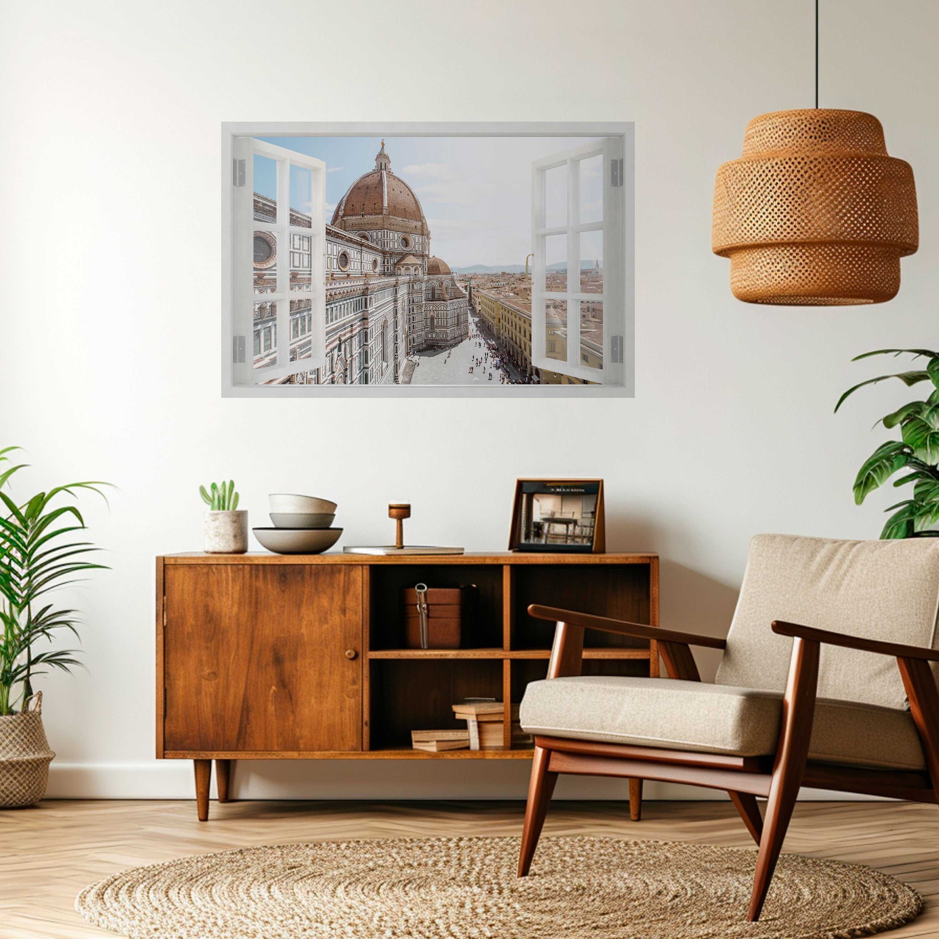 Affiche horizontale autocollante OPEN WINDOW VISTA